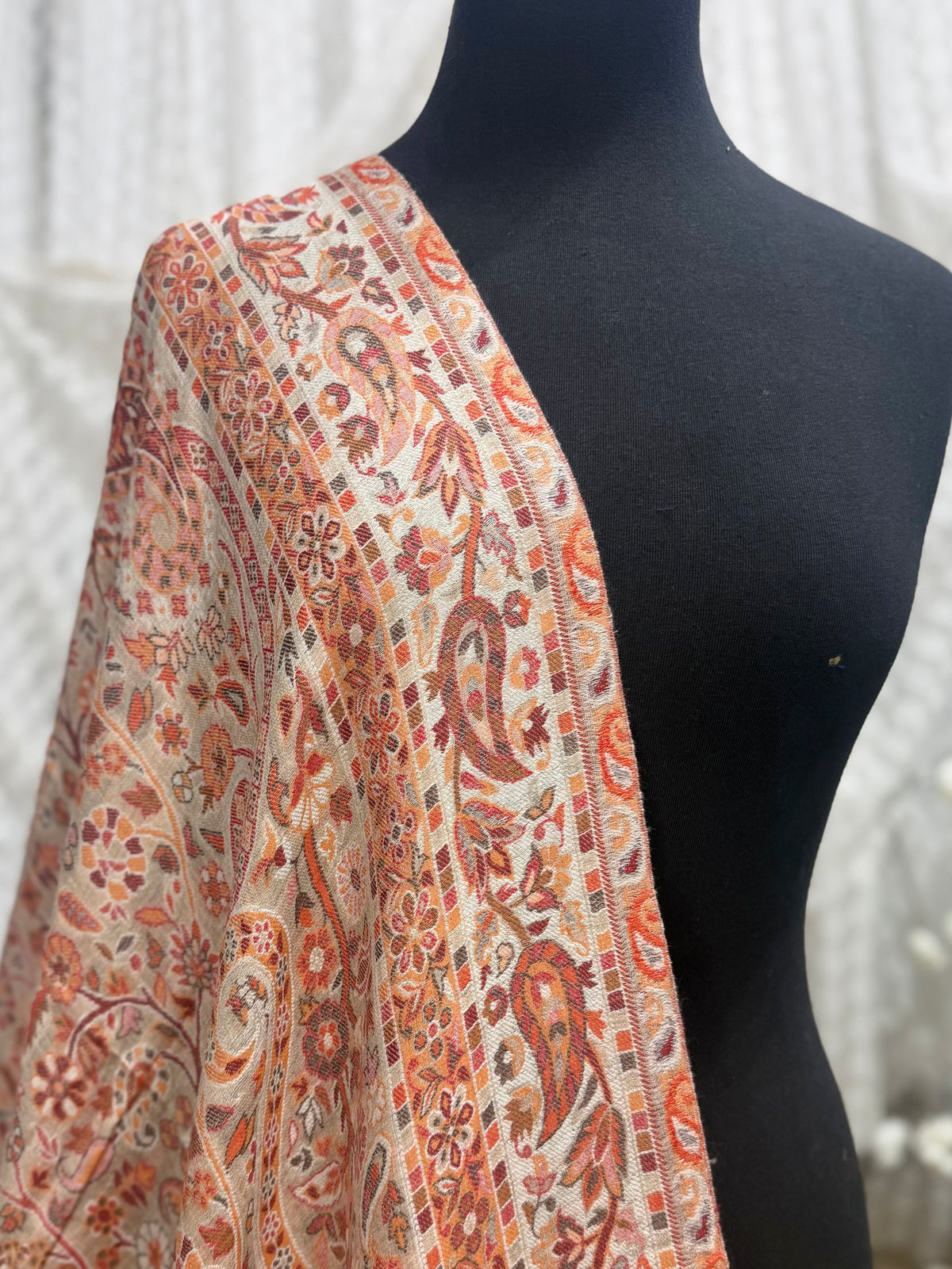 Kani Toosh Shawl Weaved Jamawar Shawl Made in Kashmir Full Size Shawl Perfect Gift