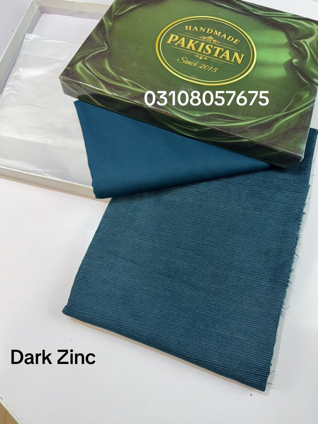Marina Khaddi Made Velvet Lining Suit | 2 Piece 5 Meters Suit Perfect Gift | Dark Zinc