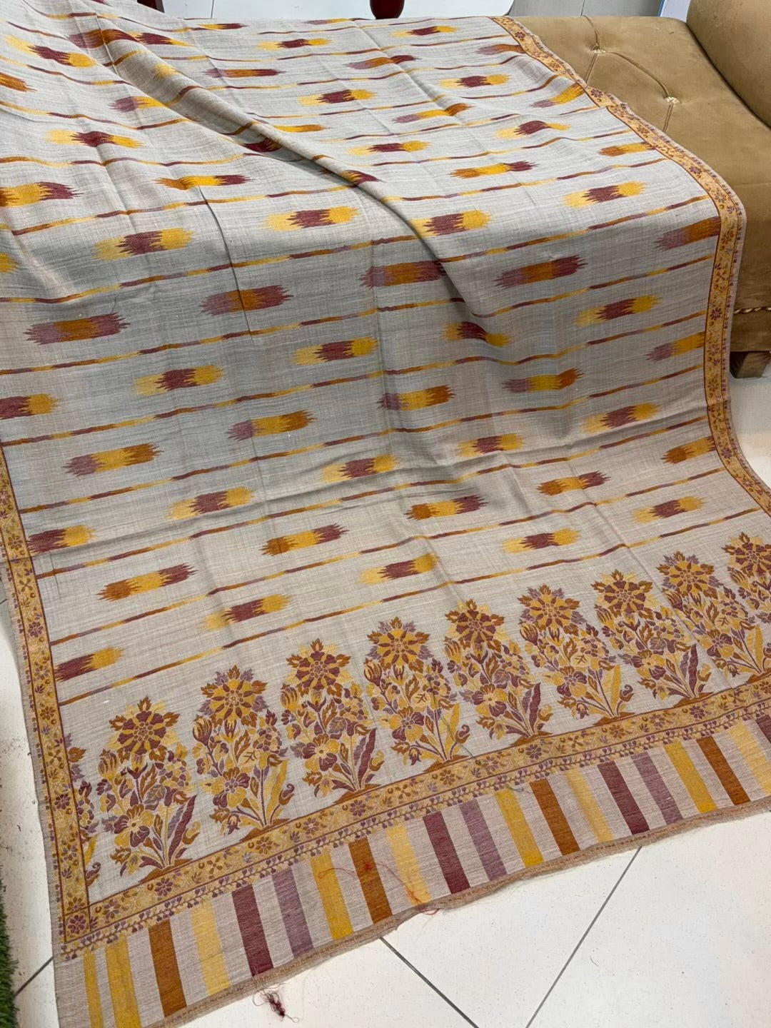 Pashmina Wool Kani Shawl in Full Size Multi Color | K310