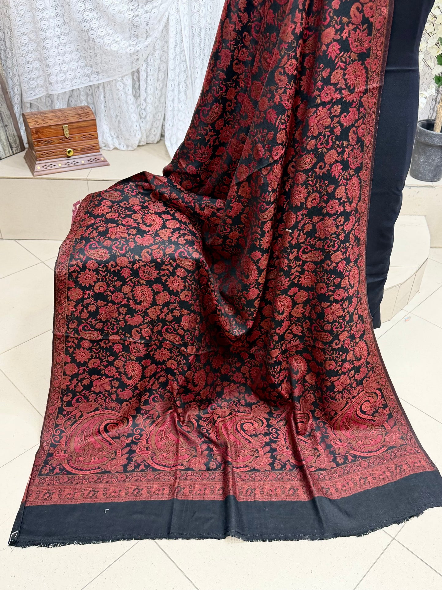 3 Piece Kani Shawl Suit | Plain Marina Suit With Kani Pashmina Shawl Perfect Gift