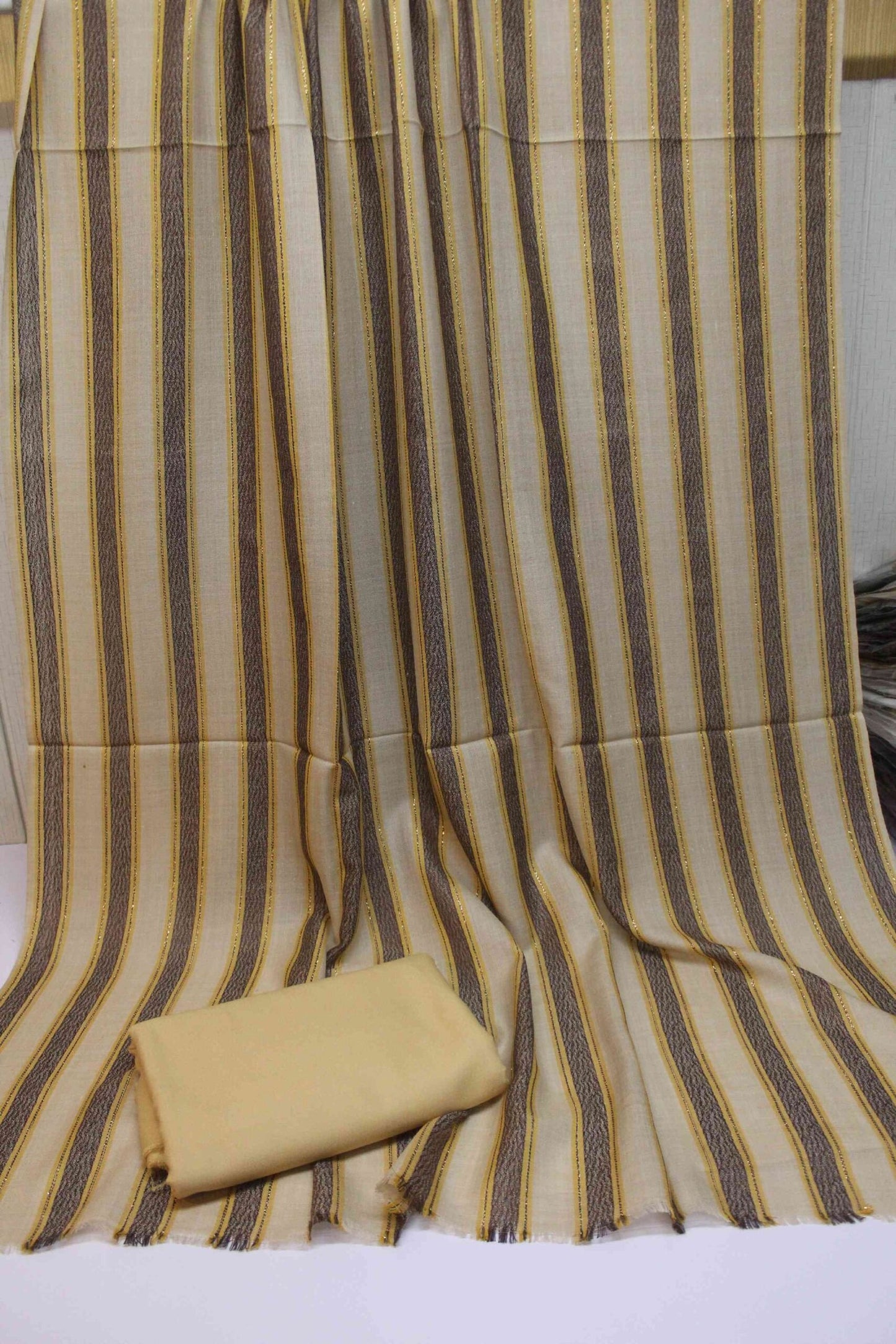 3 Piece Suit | Plain Marina Suit With Pashmina Lining Shawl Perfect Gift Great Price