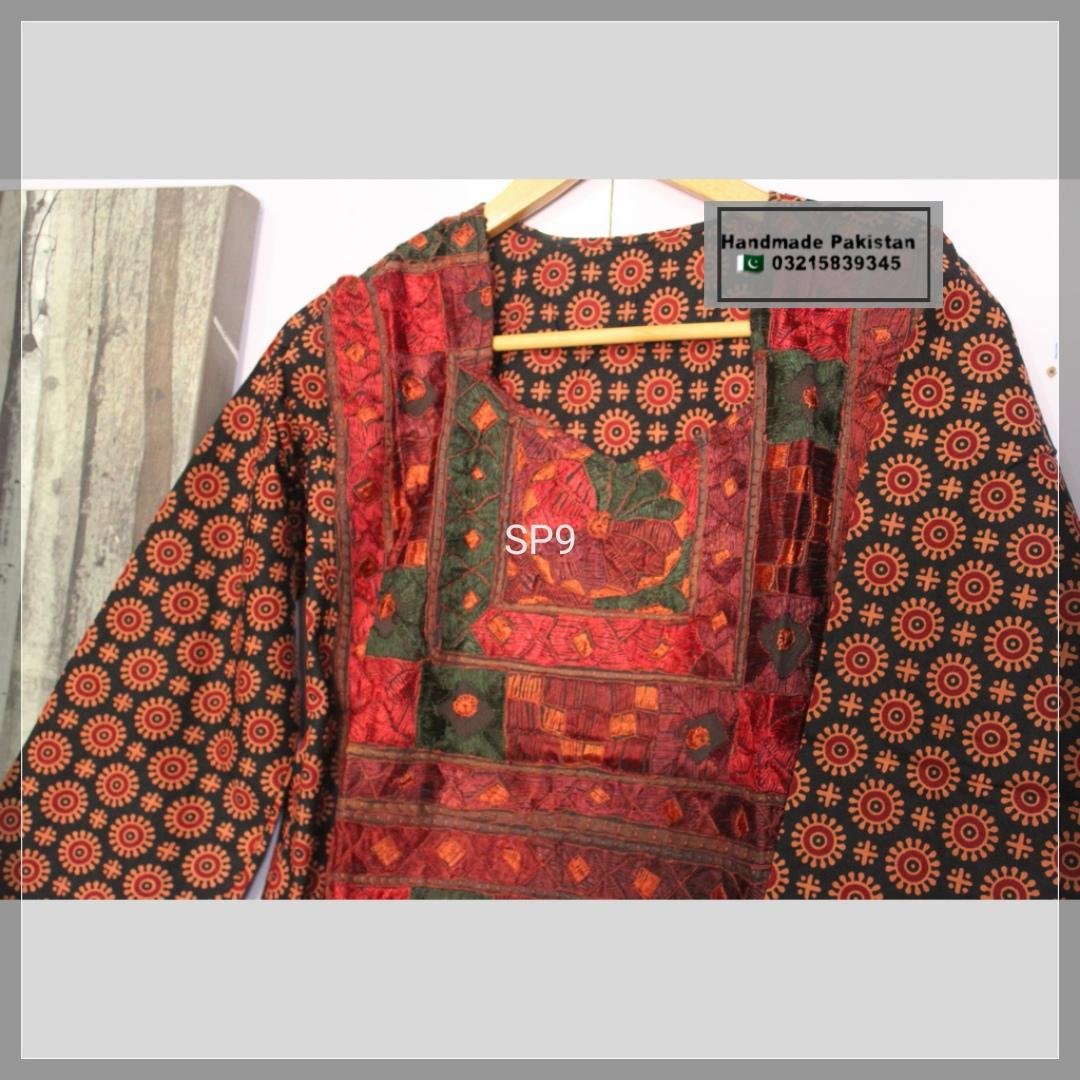 Ajrak Handmade Shirt - Stitched - SP9