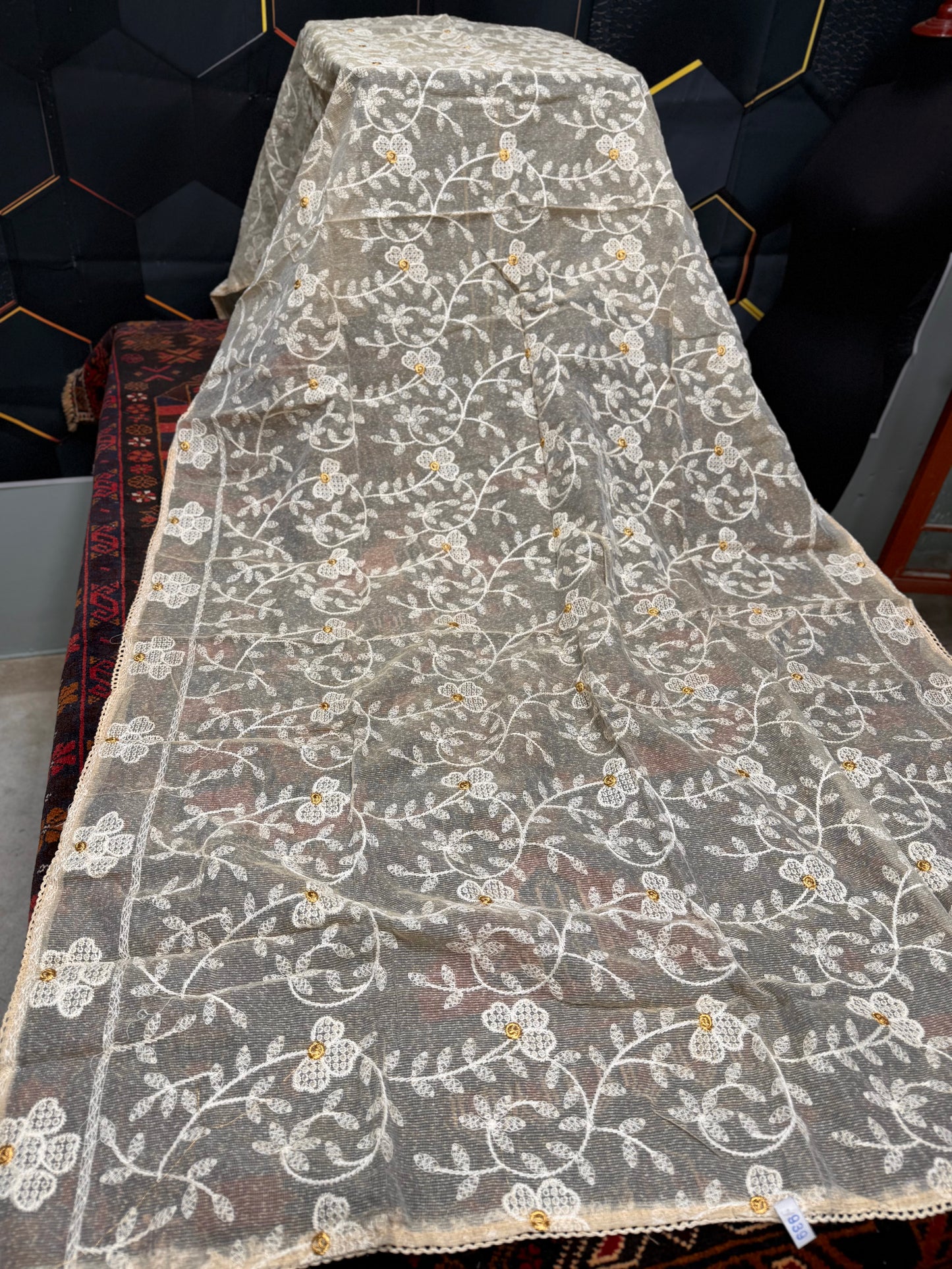 Masoori Embroidered Dupatta Chikankari Shadow Work | MS102