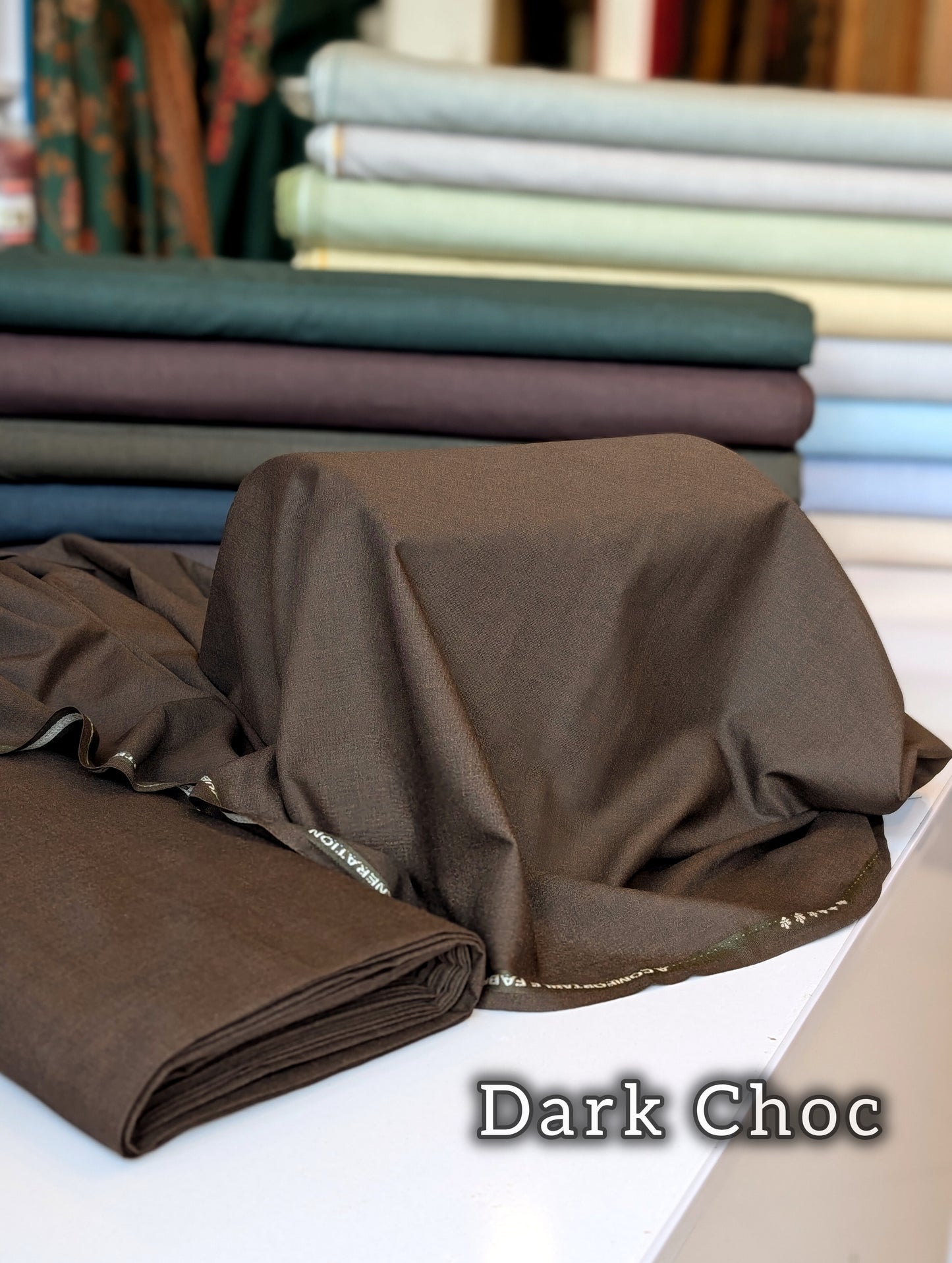 Gents Winter Suit - Wool - Premium Quality Plain Suit | Dark Choc
