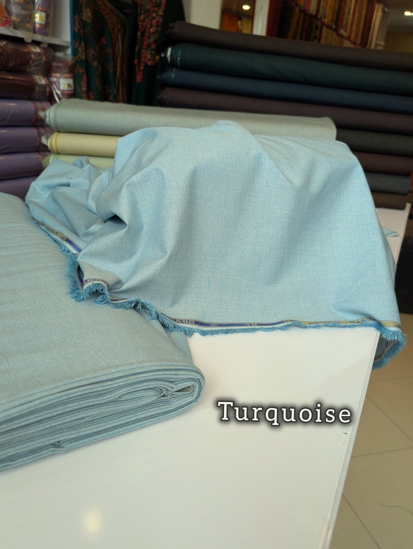 Gents Winter Suit - Wool - Premium Quality Plain Suit | Turquoise