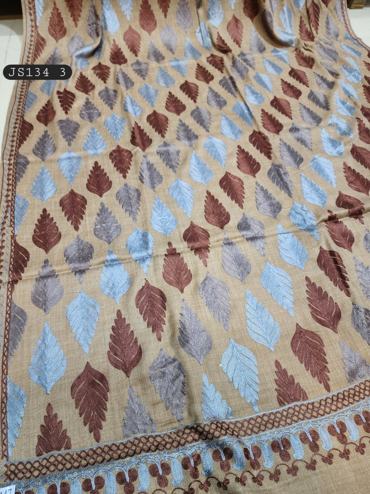 Pashmina Embroidered Shawl | Full Size Shawl 2024 Design Perfect For Gift
