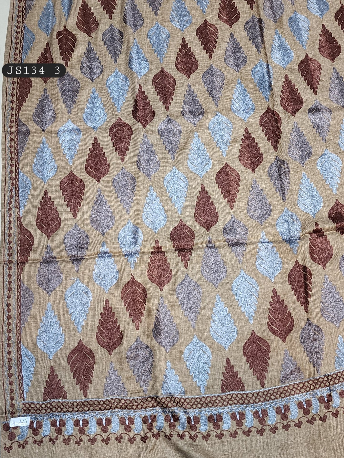 Pashmina Embroidered Shawl | Full Size Shawl 2024 Design Perfect For Gift