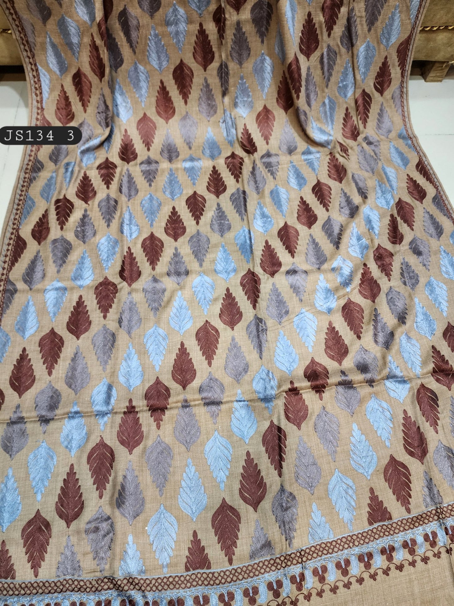 Pashmina Embroidered Shawl | Full Size Shawl 2024 Design Perfect For Gift