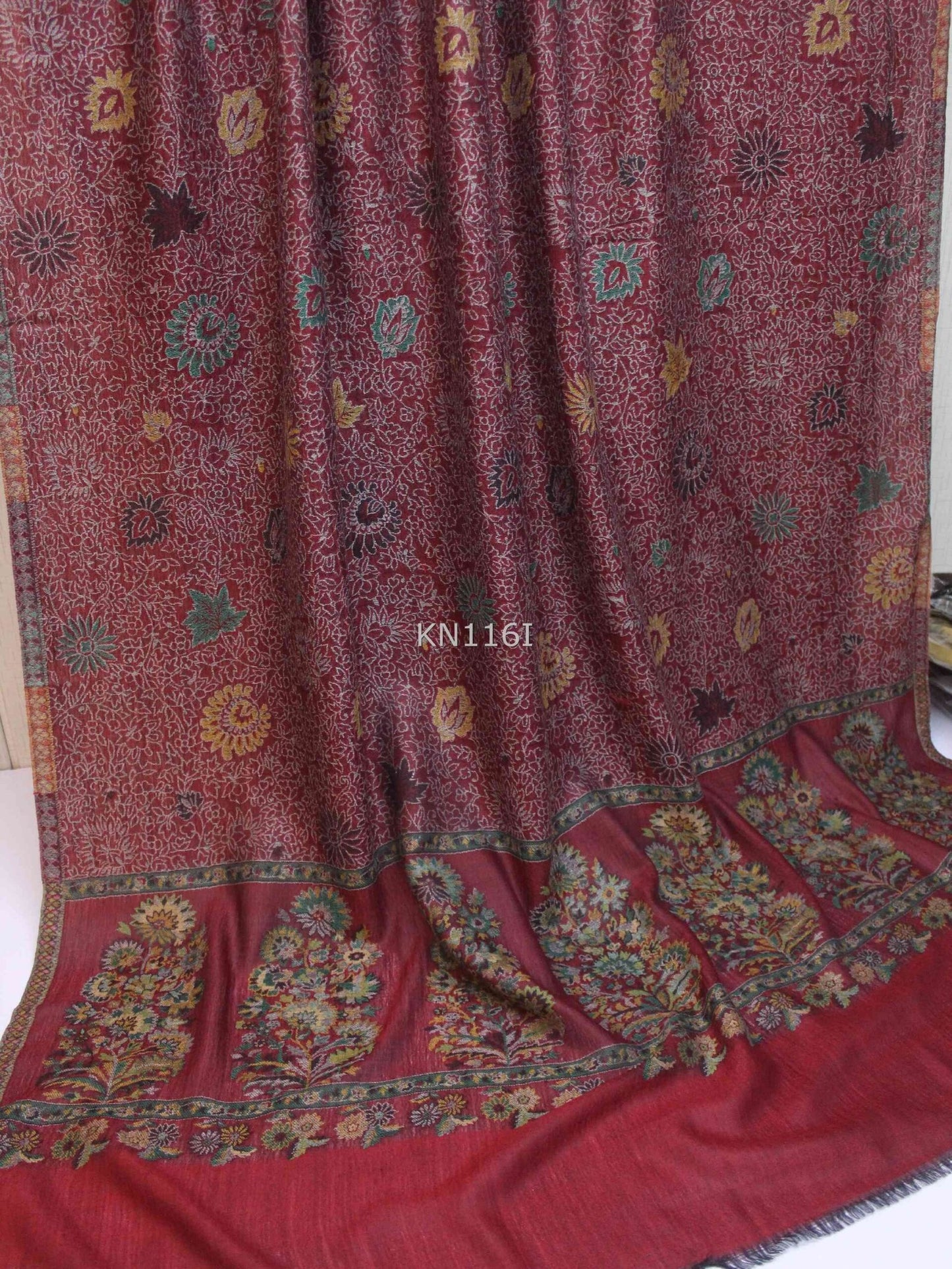Kani Shawl Weaved Jamawar Toosh Shawl Made in Kashmir Full Size Shawl Perfect Gift