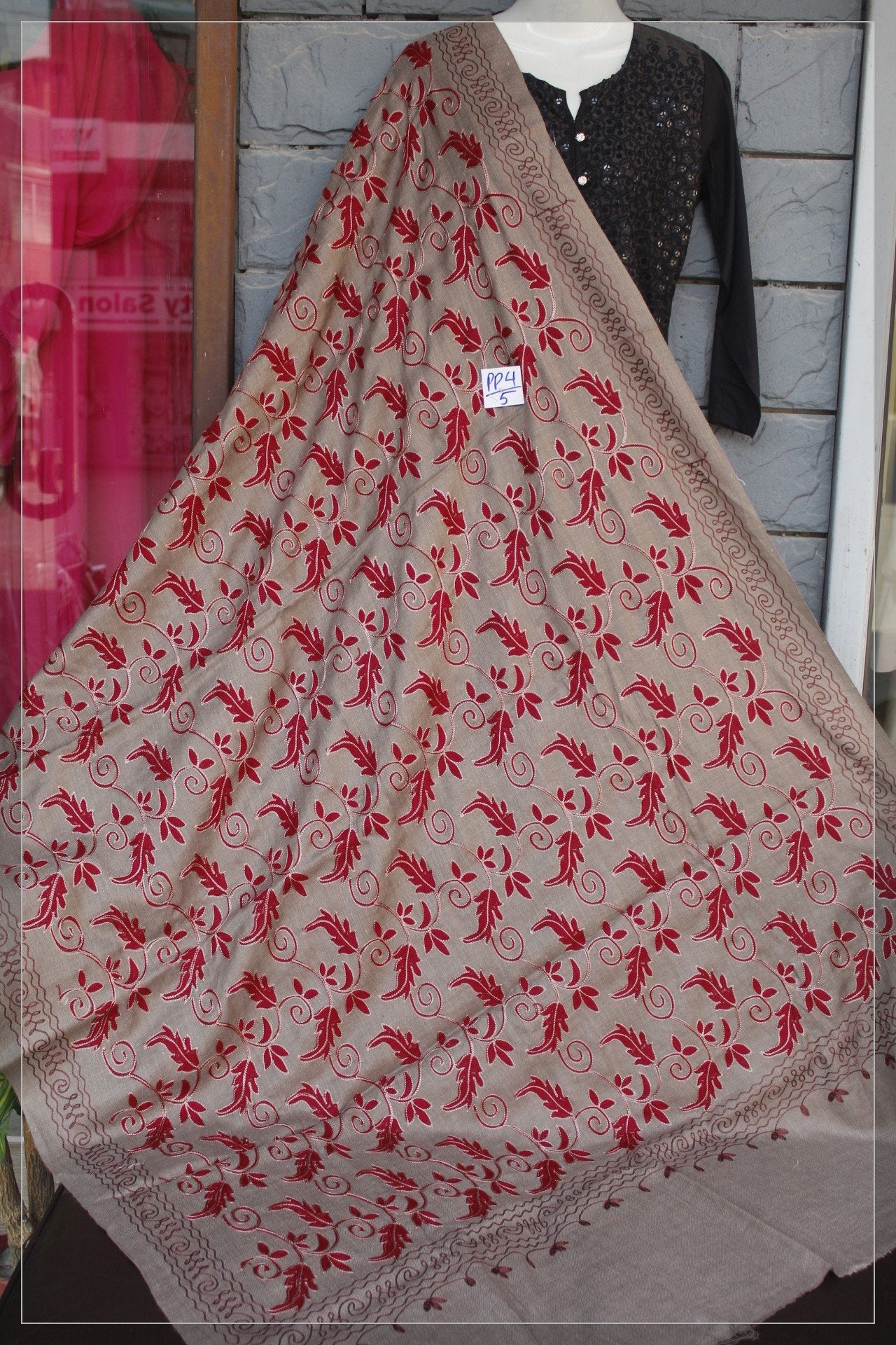 Pashmina Full Embroidered Shawl (PP4/5)