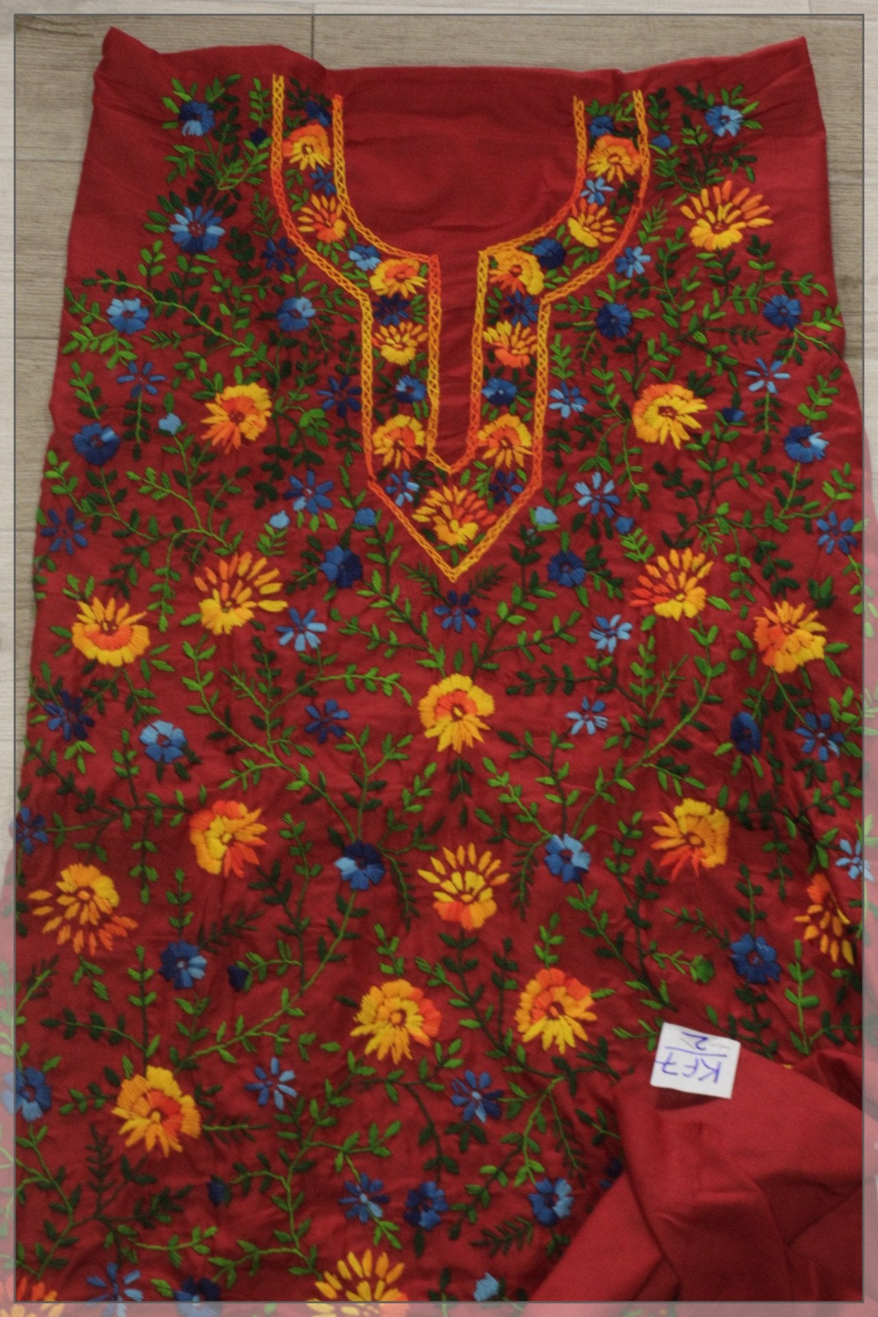 Phulkari Handmade Unstitched Shirt (KF7/2