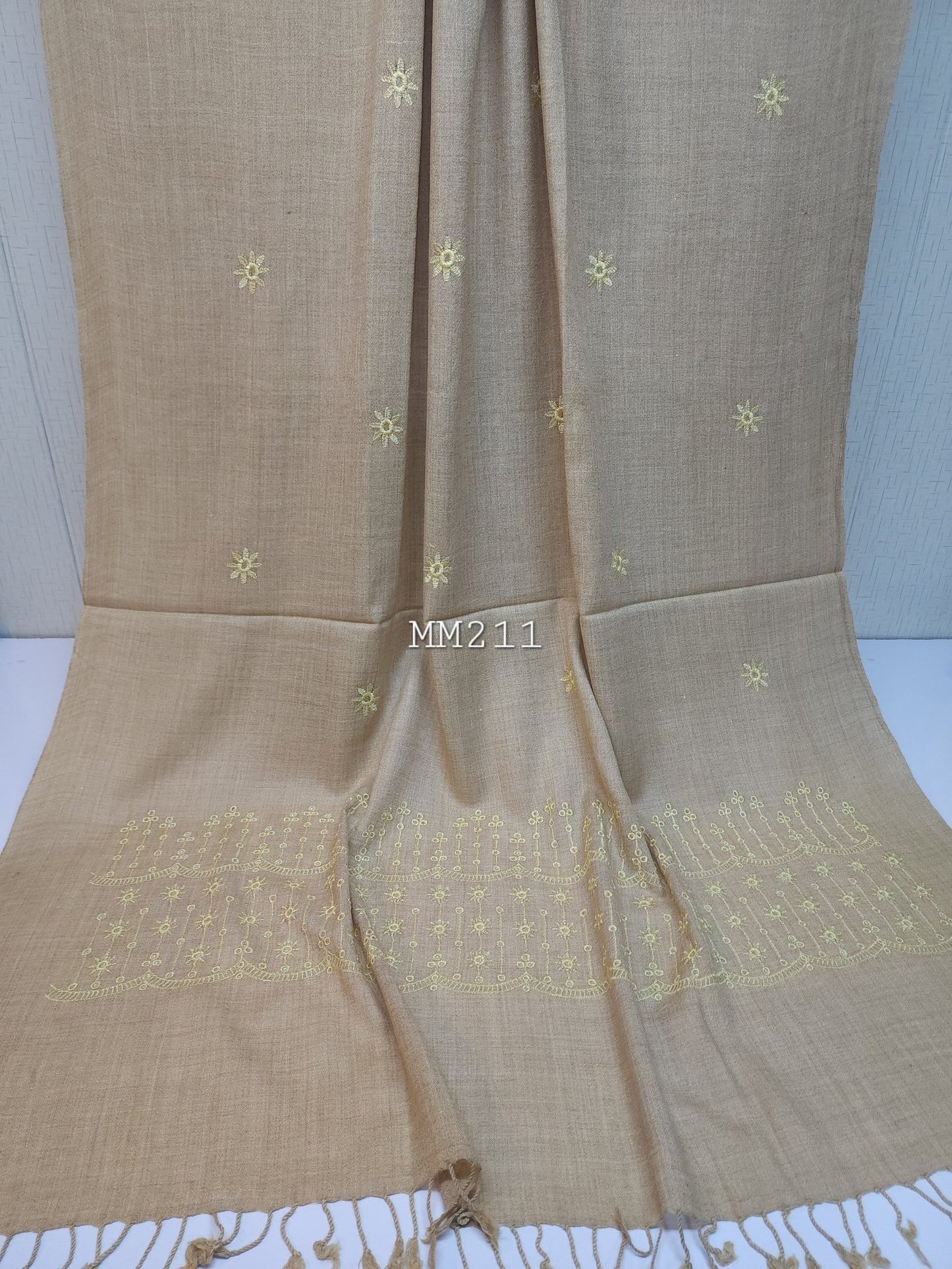 Swat Woolen Shawl | Beautiful Islampur Machine Embroidered Shawl 2.5 Yards Perfect Gift