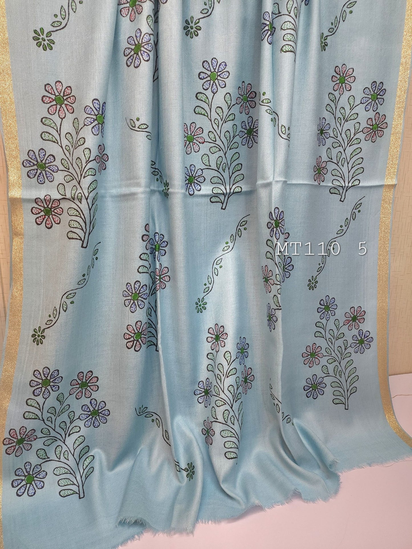 Pashmina Handmade Full Embroidered Shawl Perfect For Gifts
