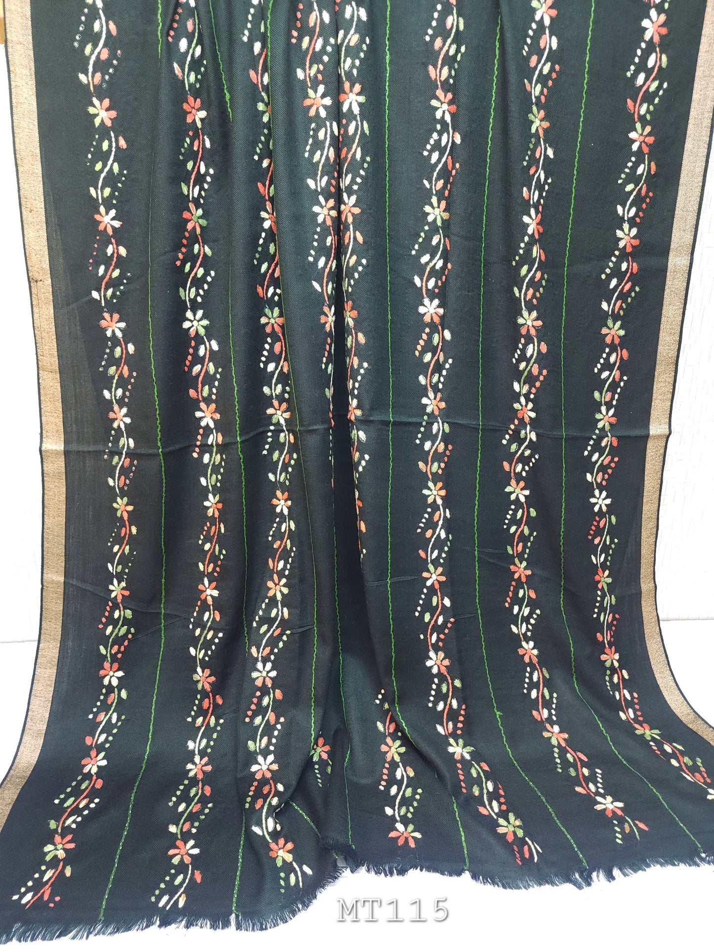Pashmina Handmade Full Embroidered and Tarkashi Work Shawl Perfect For Gifts