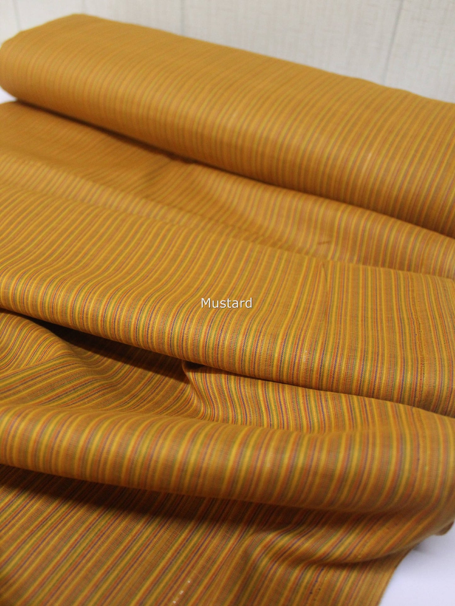 2 Piece Rangoli Weaved Lawn Cotton Summer Allover Suit | Mustard