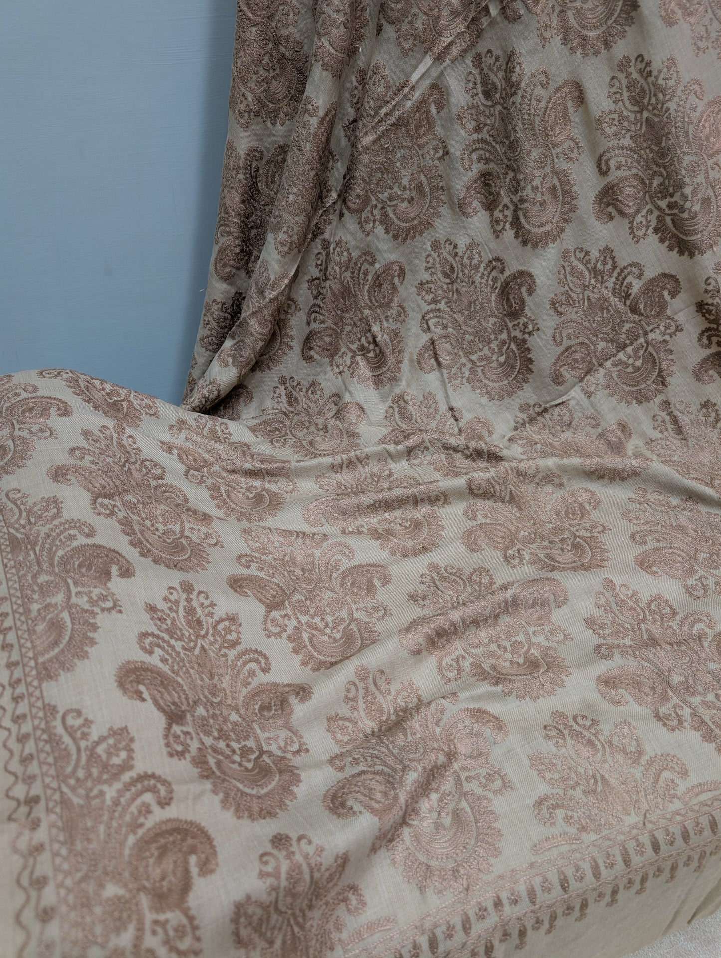 Pashmina Embroidered Shawl | Kashmiri Aar Work Embroidery Perfect Gift in Sale Price