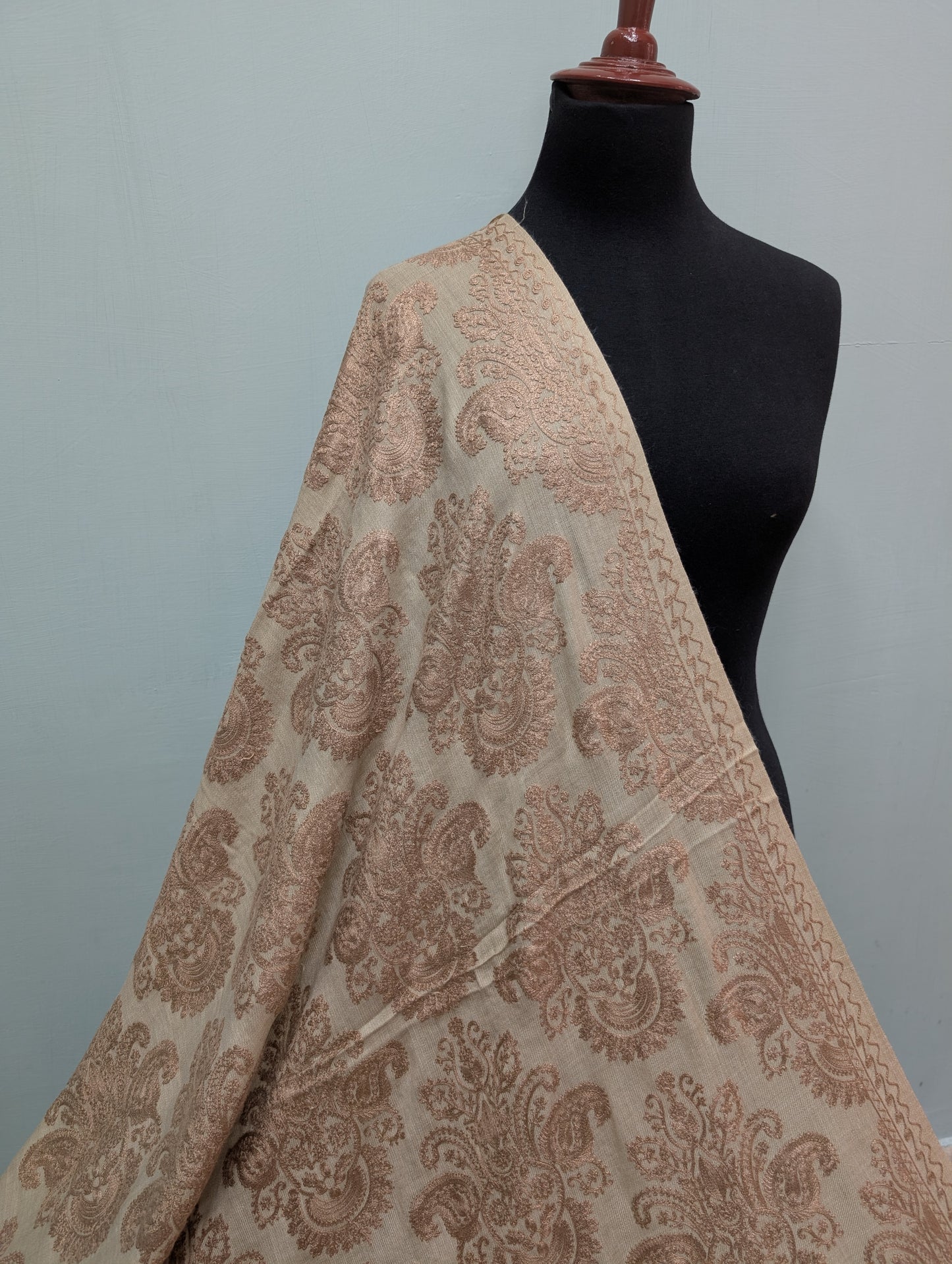 Pashmina Embroidered Shawl | Kashmiri Aar Work Embroidery Perfect Gift in Sale Price