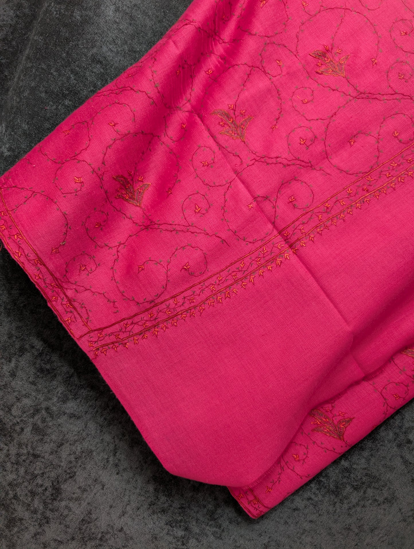 Pashmina Handmade Full Embroidered Souzni Shawl Beautiful New Design 2025 Collection Made in Kashmir