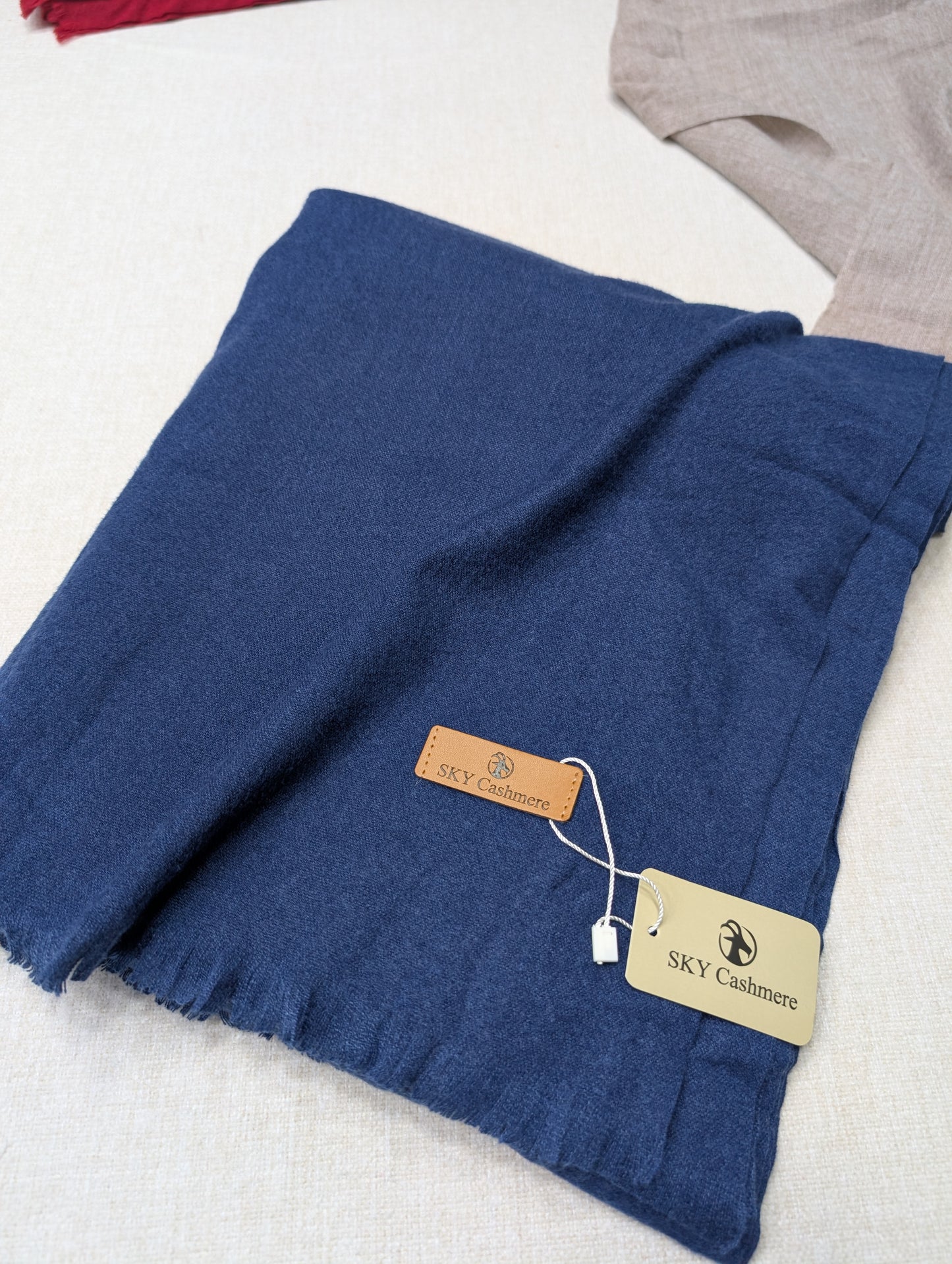 Sky Cashmere Plain Pashmina Shawl Perfect Soft Material for Winter 2.7 Yards | Royal Blue
