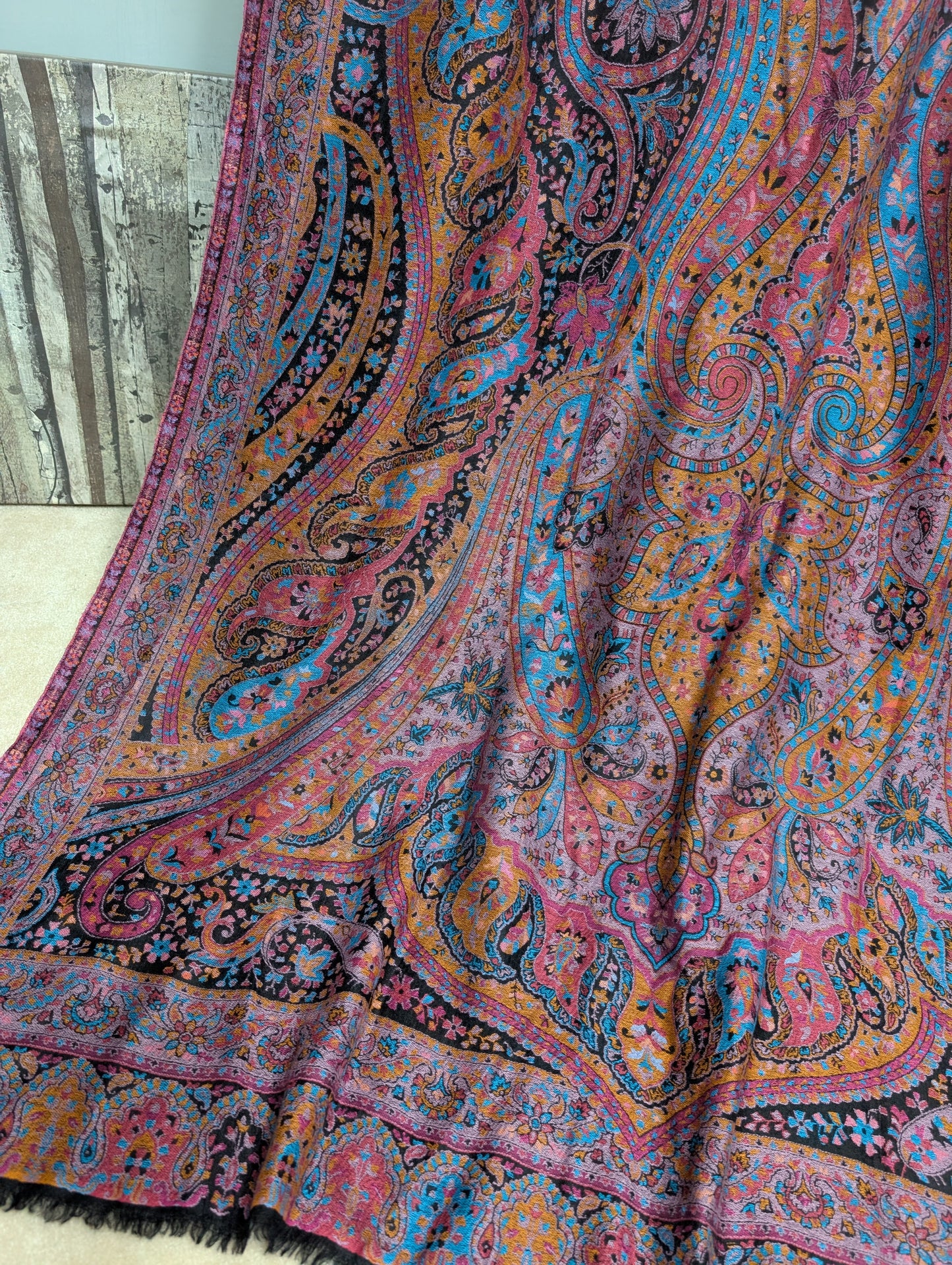 2 Piece Chiffon Aar Mukesh Suit Peach
