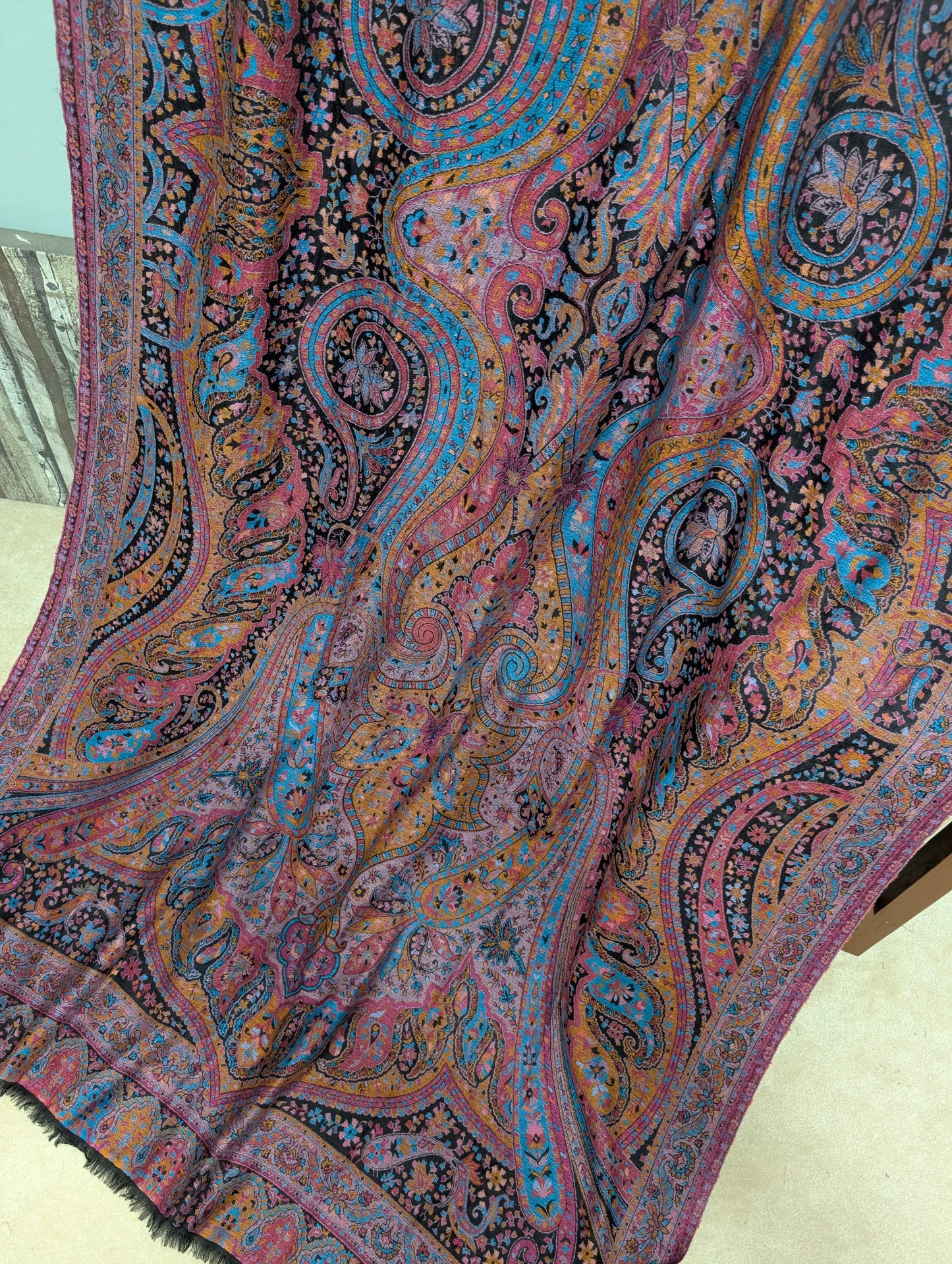 2 Piece Chiffon Aar Mukesh Suit Peach