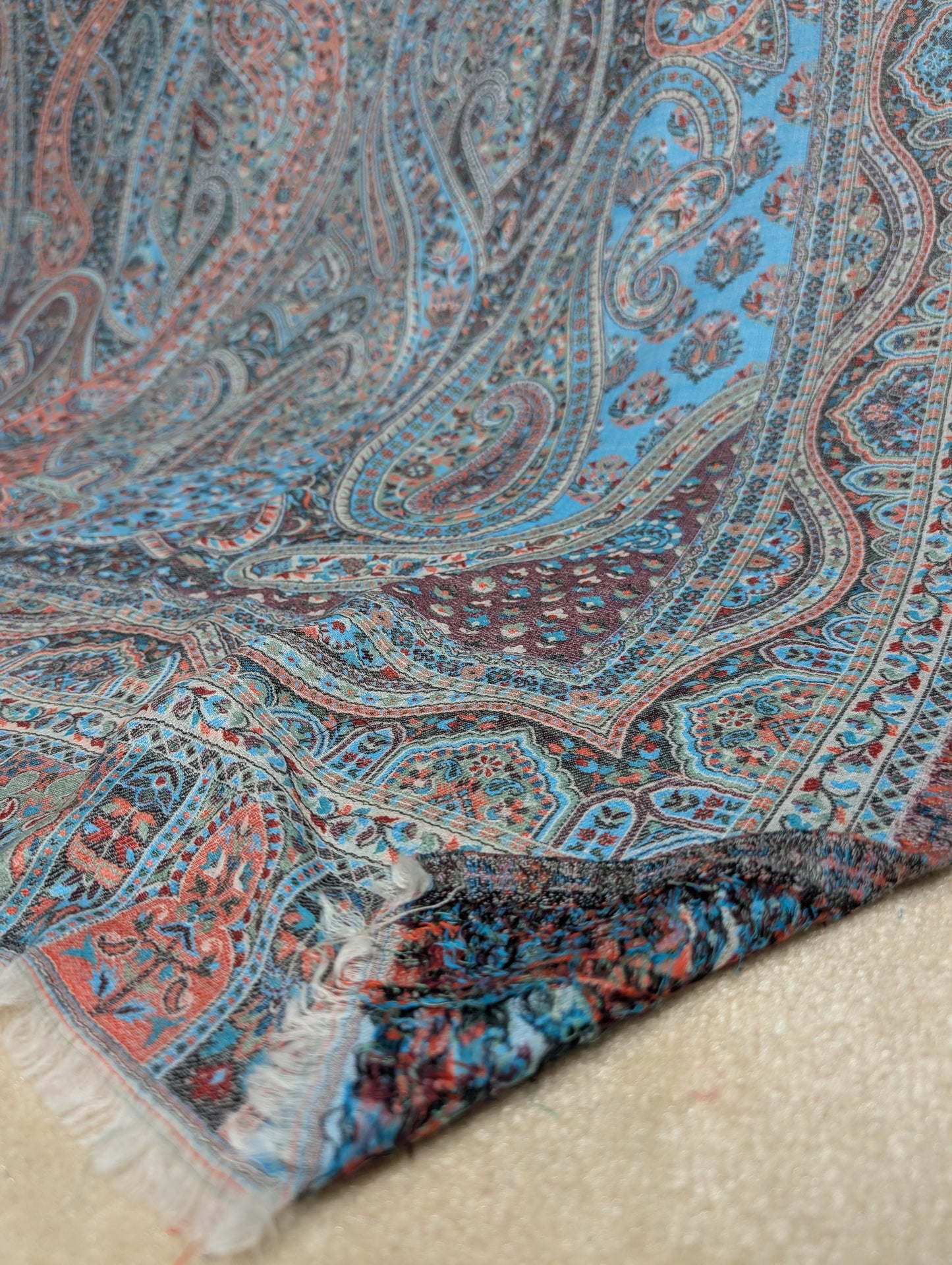 Kani Shawl Qalamkar Design Weaved Jamawar Toosh Shawl Made in Kashmir Full Size Shawl Perfect Gift