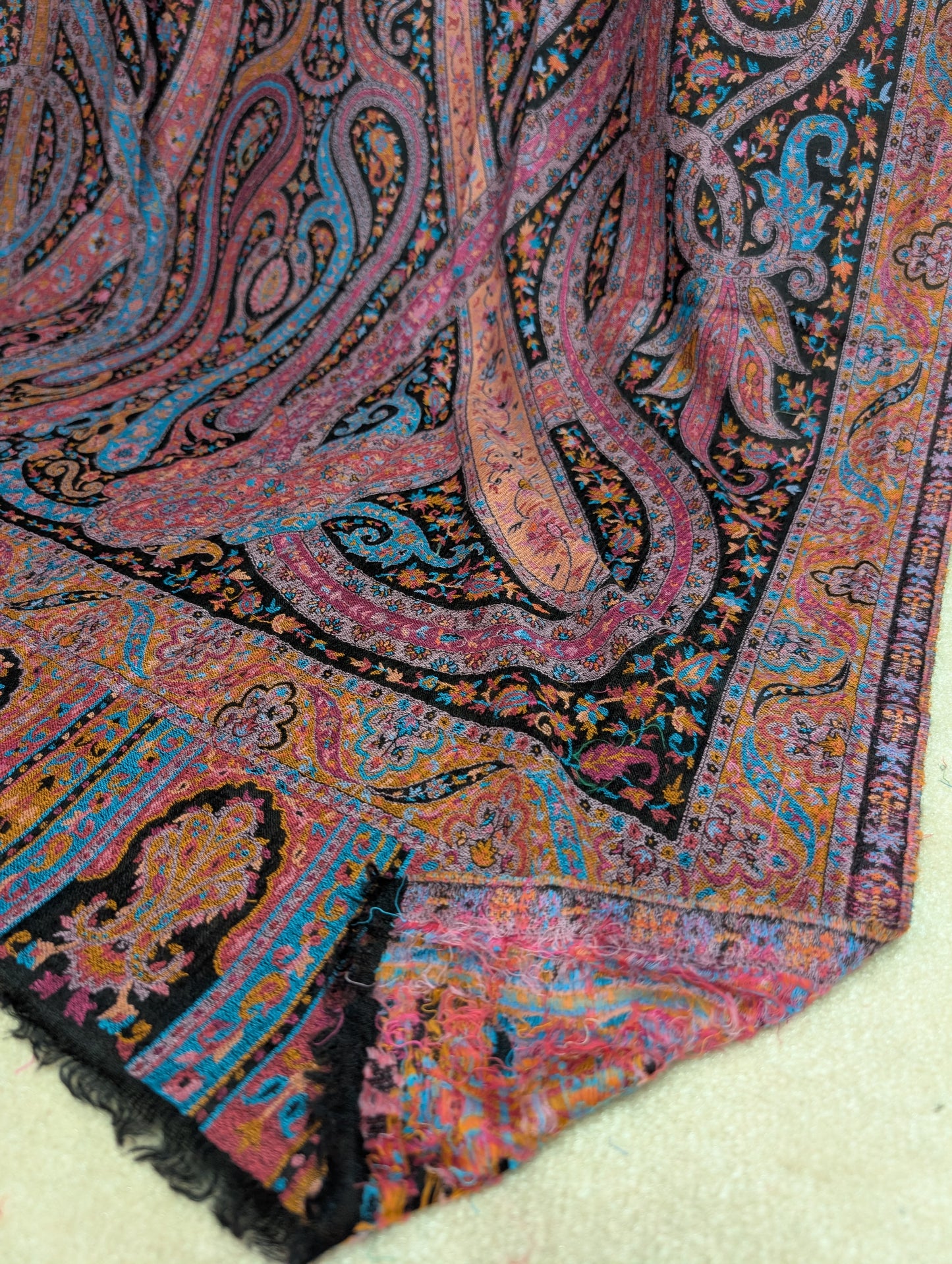 Kani Shawl Qalamkar Design Weaved Jamawar Toosh Shawl Made in Kashmir Full Size Shawl Perfect Gift