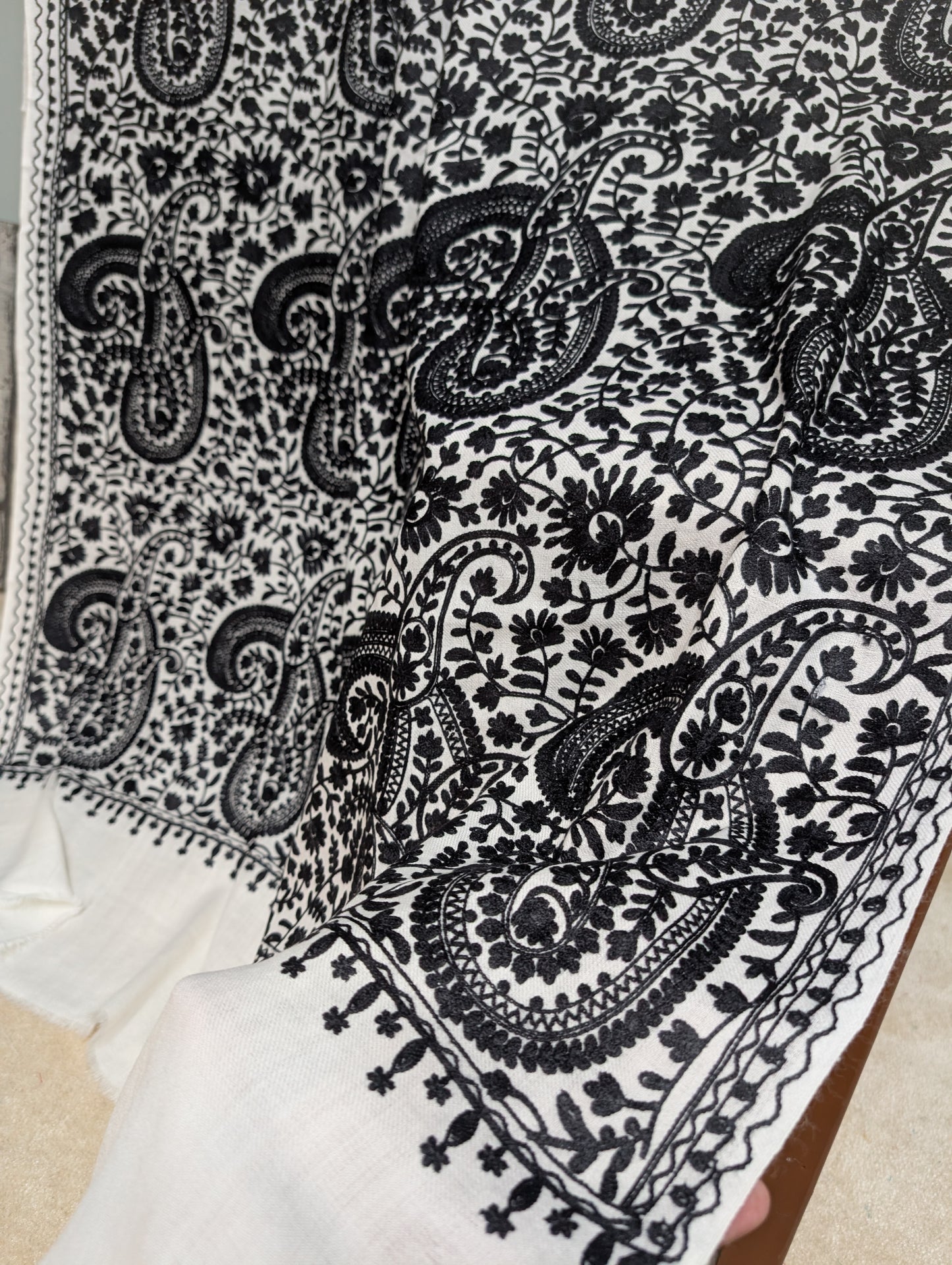2 Piece Chiffon Embroidered Suit