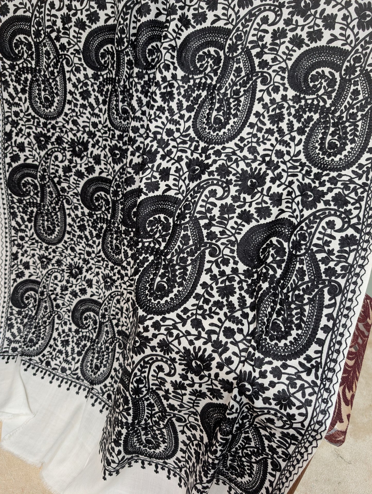 2 Piece Chiffon Embroidered Suit