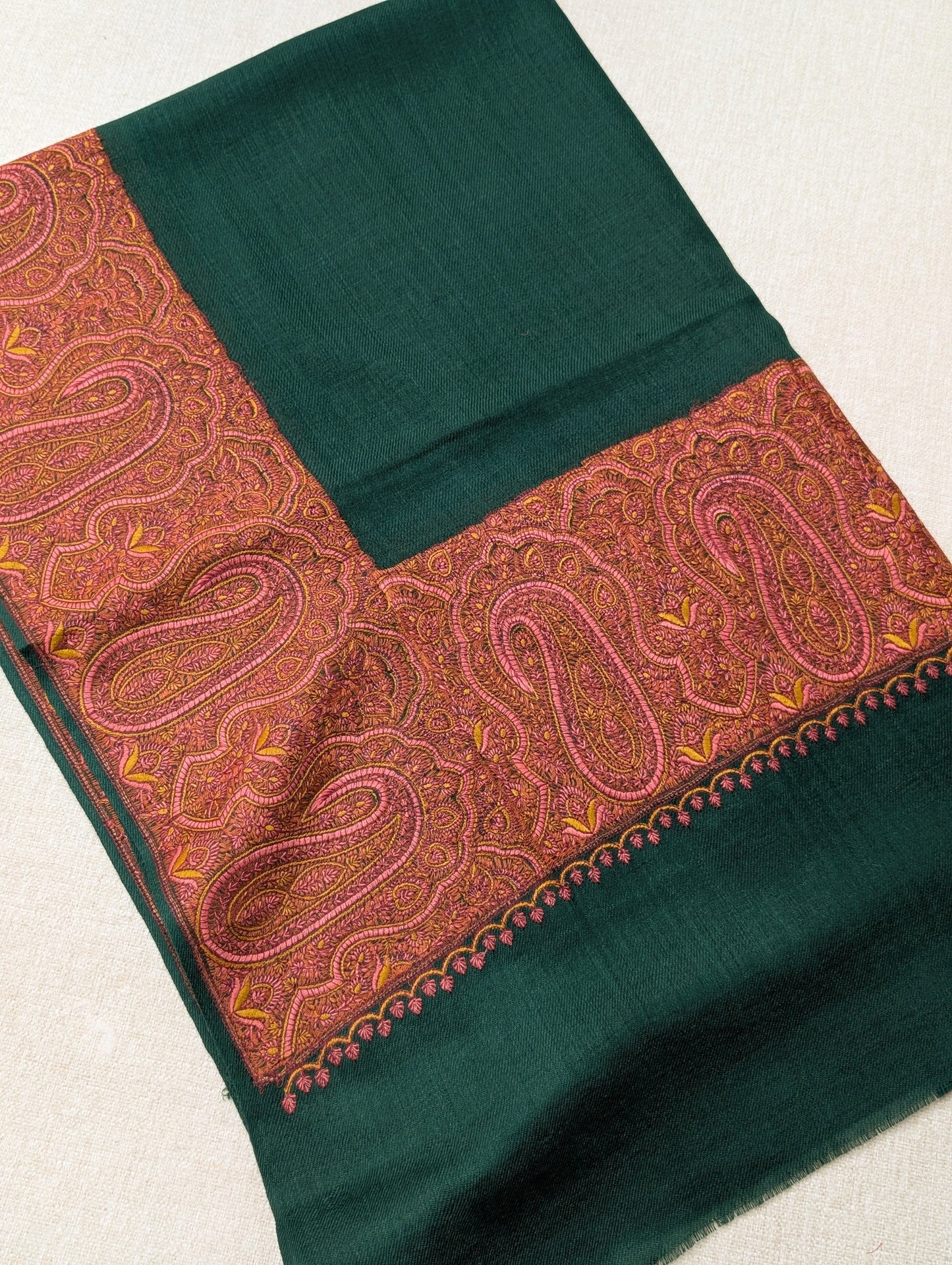 2 Piece Chiffon Aar Mukesh Suit Peach