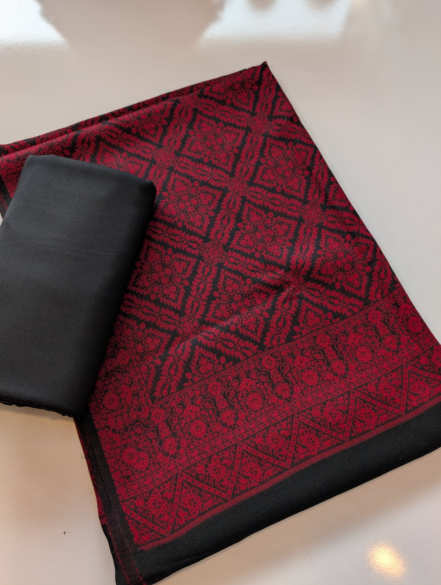 2 Piece Chiffon Aar Mukesh Suit Yellow