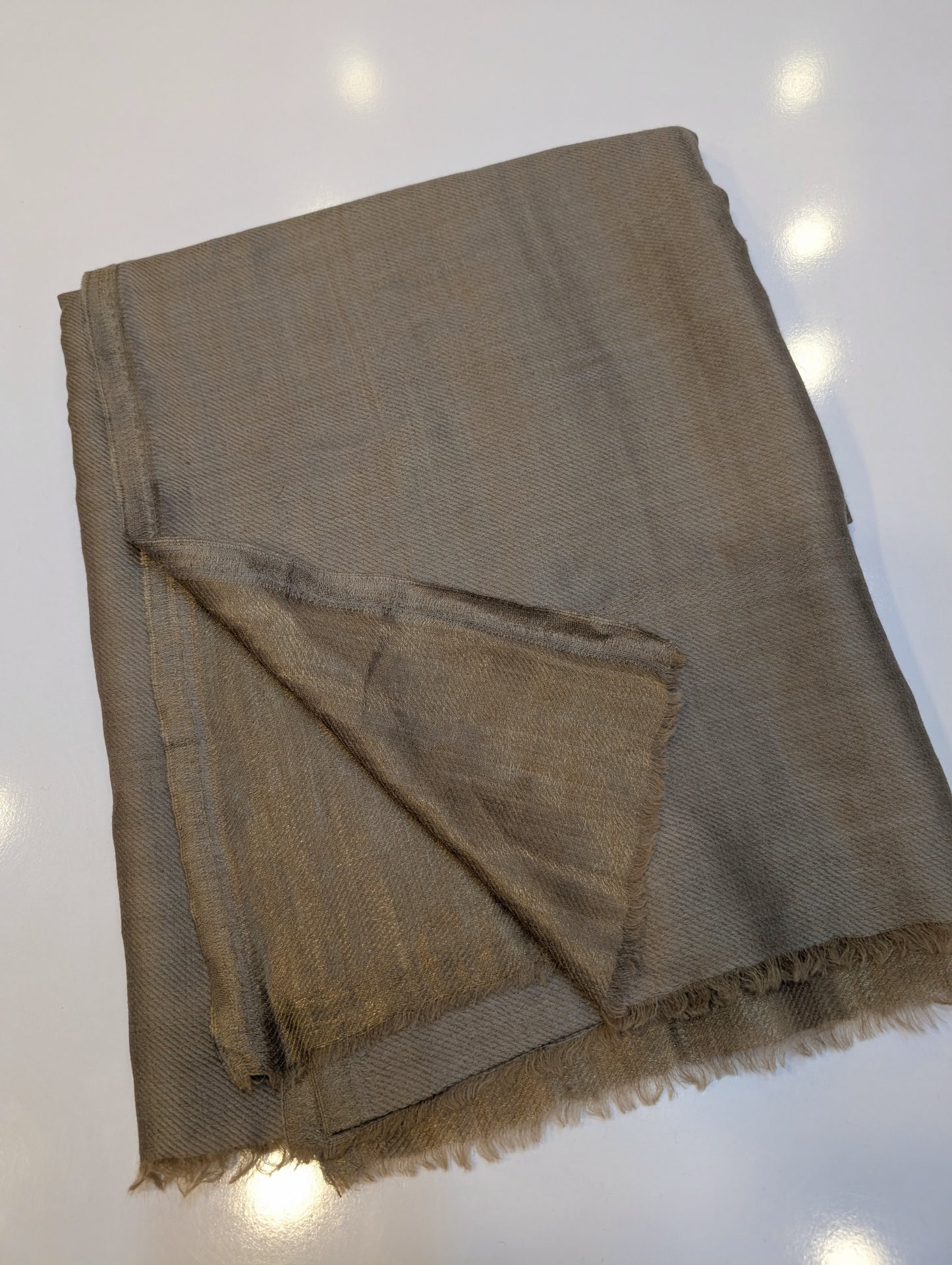 Moonlight Plain Toosh Shawl Made in Kashmir | Grey