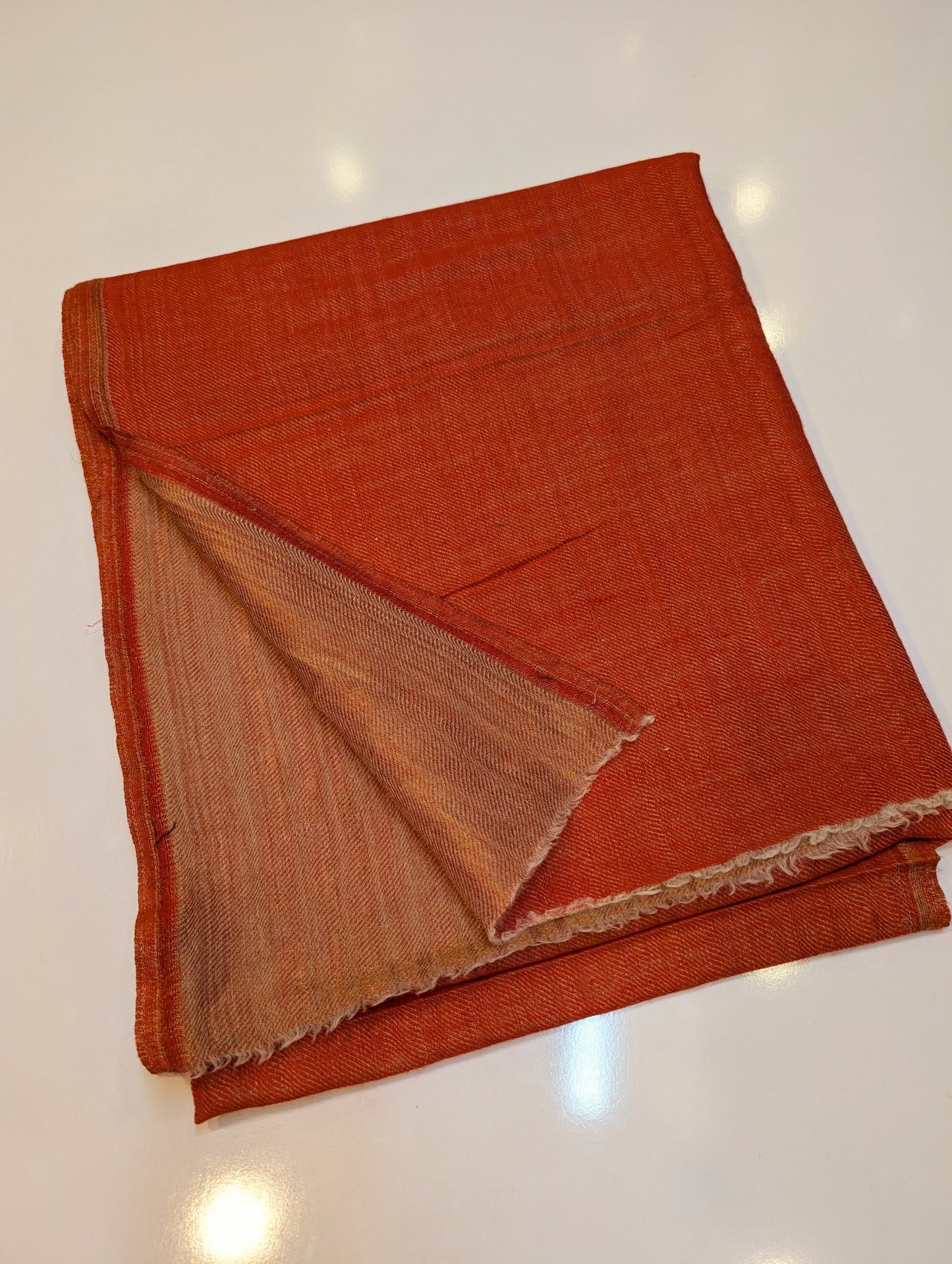 Moonlight Plain Toosh Shawl Made in Kashmir | Red