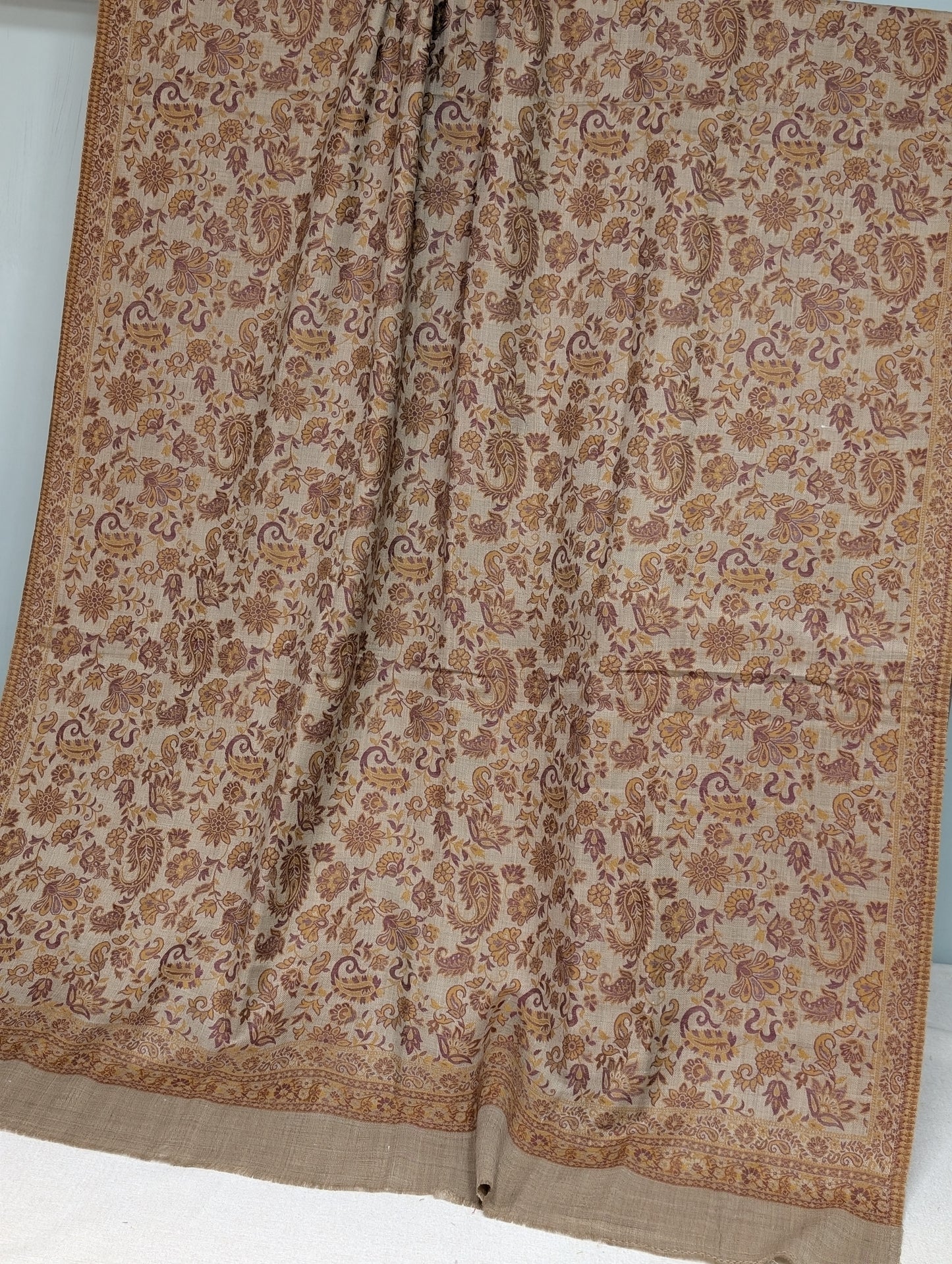 Pashmina Wool Kani Shawl in Full Size Multi Color