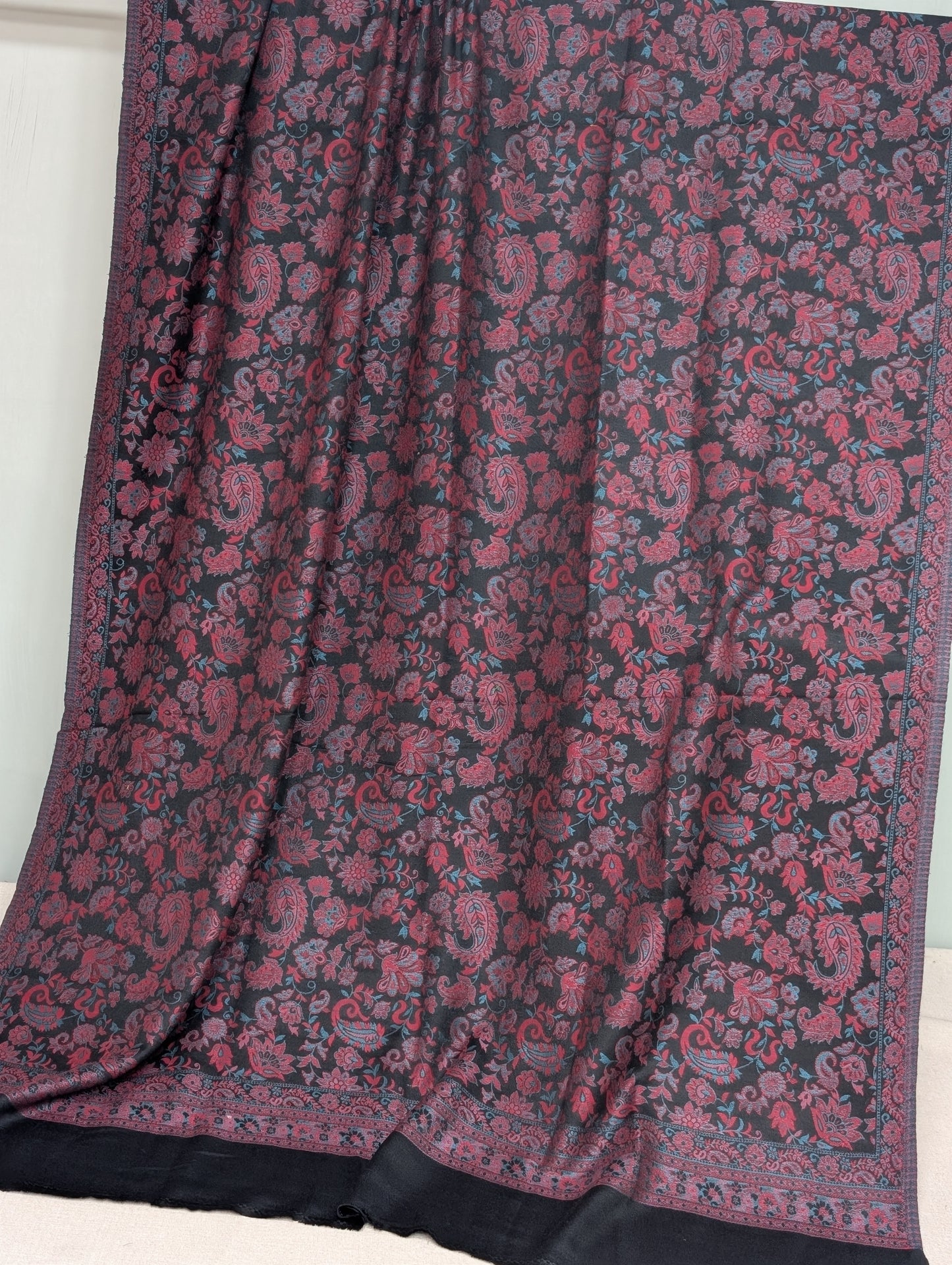 Pashmina Wool Kani Shawl in Full Size Multi Color