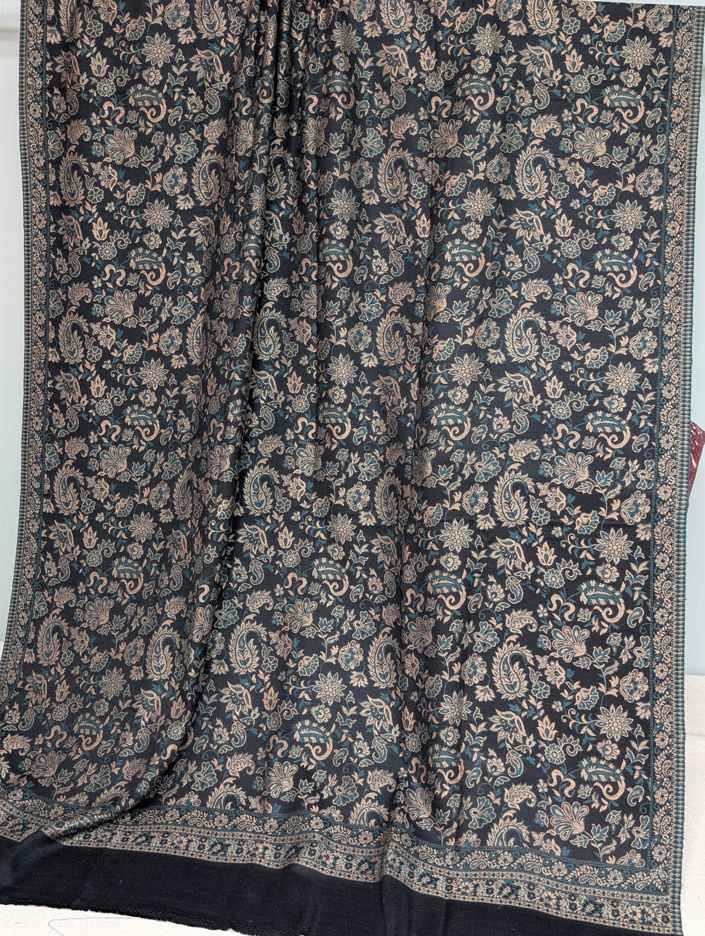 Pashmina Wool Kani Shawl in Full Size Multi Color