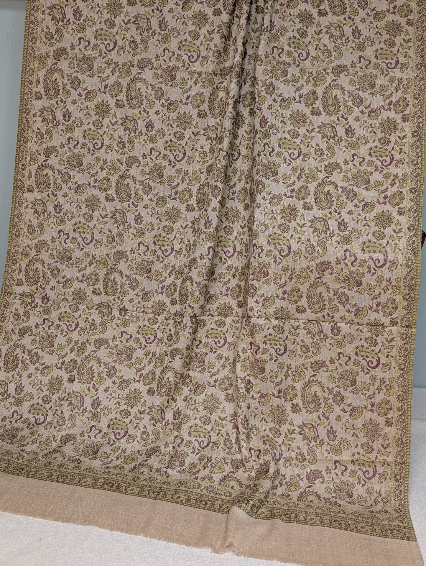 Pashmina Wool Kani Shawl in Full Size Multi Color