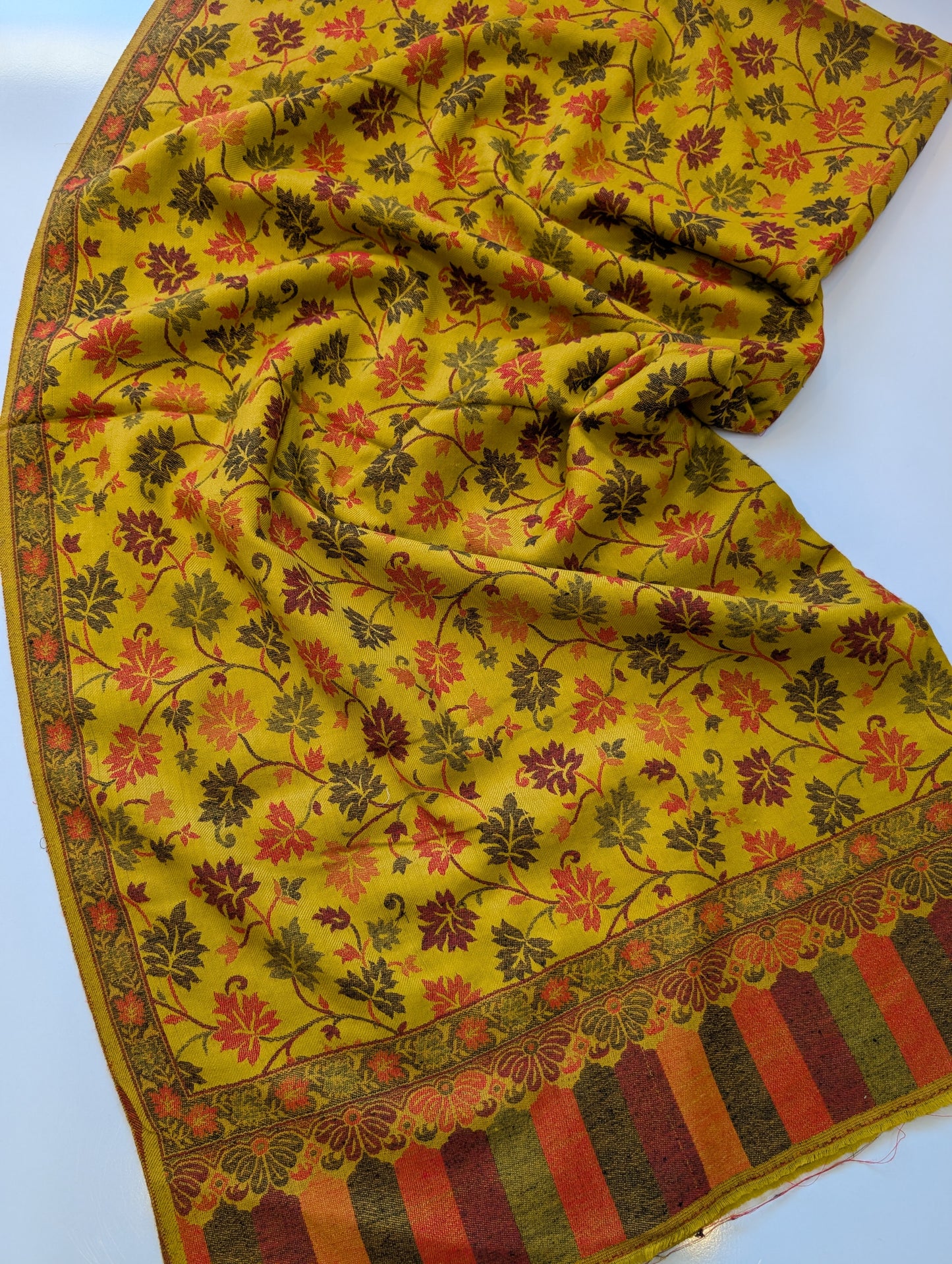 Pashmina Wool Kani Shawl in Full Size Multi Color