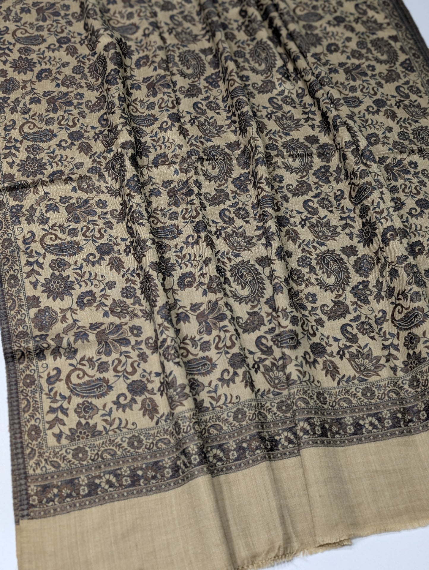 Pashmina Wool Kani Shawl in Full Size Multi Color