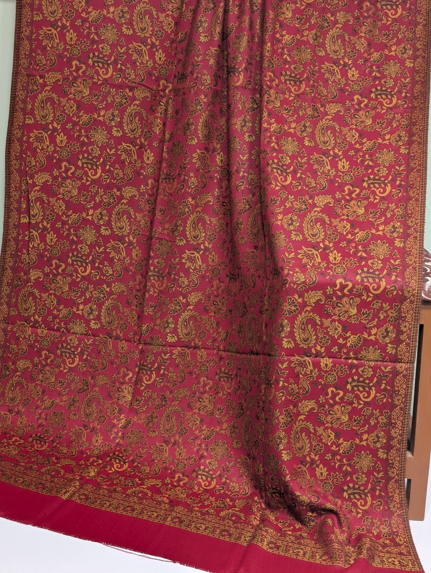 Pashmina Wool Kani Shawl in Full Size Multi Color