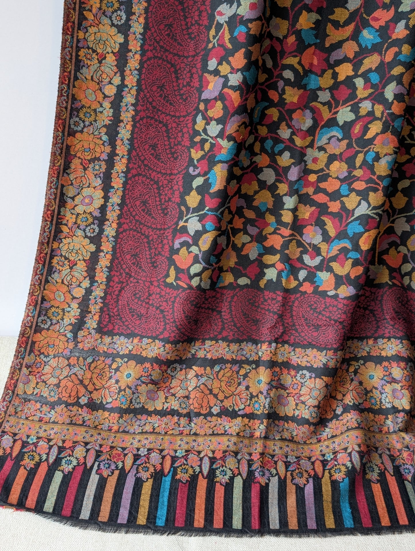 Kani Toosh Shawl Weaved Jamawar Shawl Made in Kashmir Full Size Shawl Perfect Gift