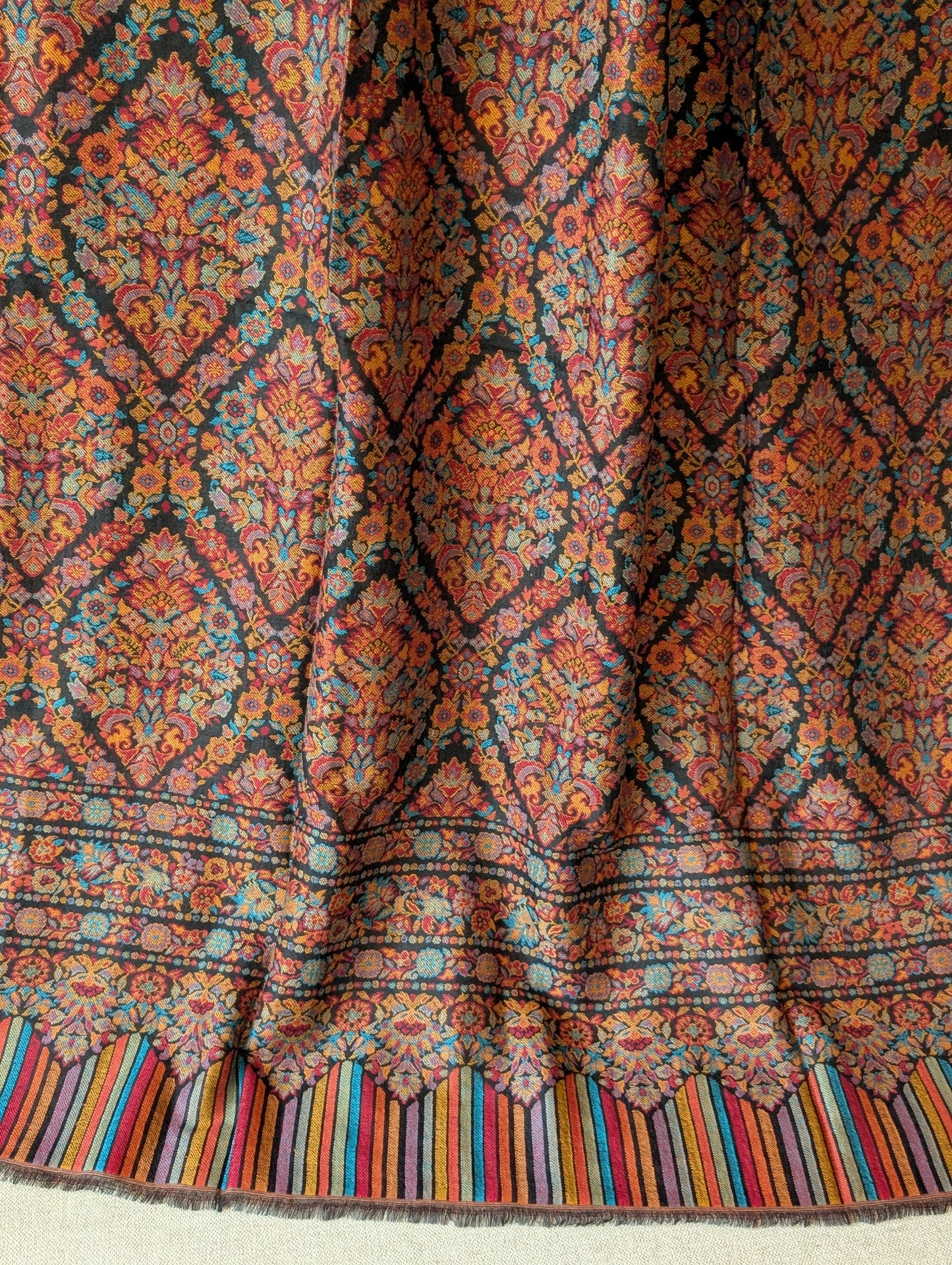 Kani Toosh Shawl Weaved Jamawar Shawl Made in Kashmir Full Size Shawl Perfect Gift