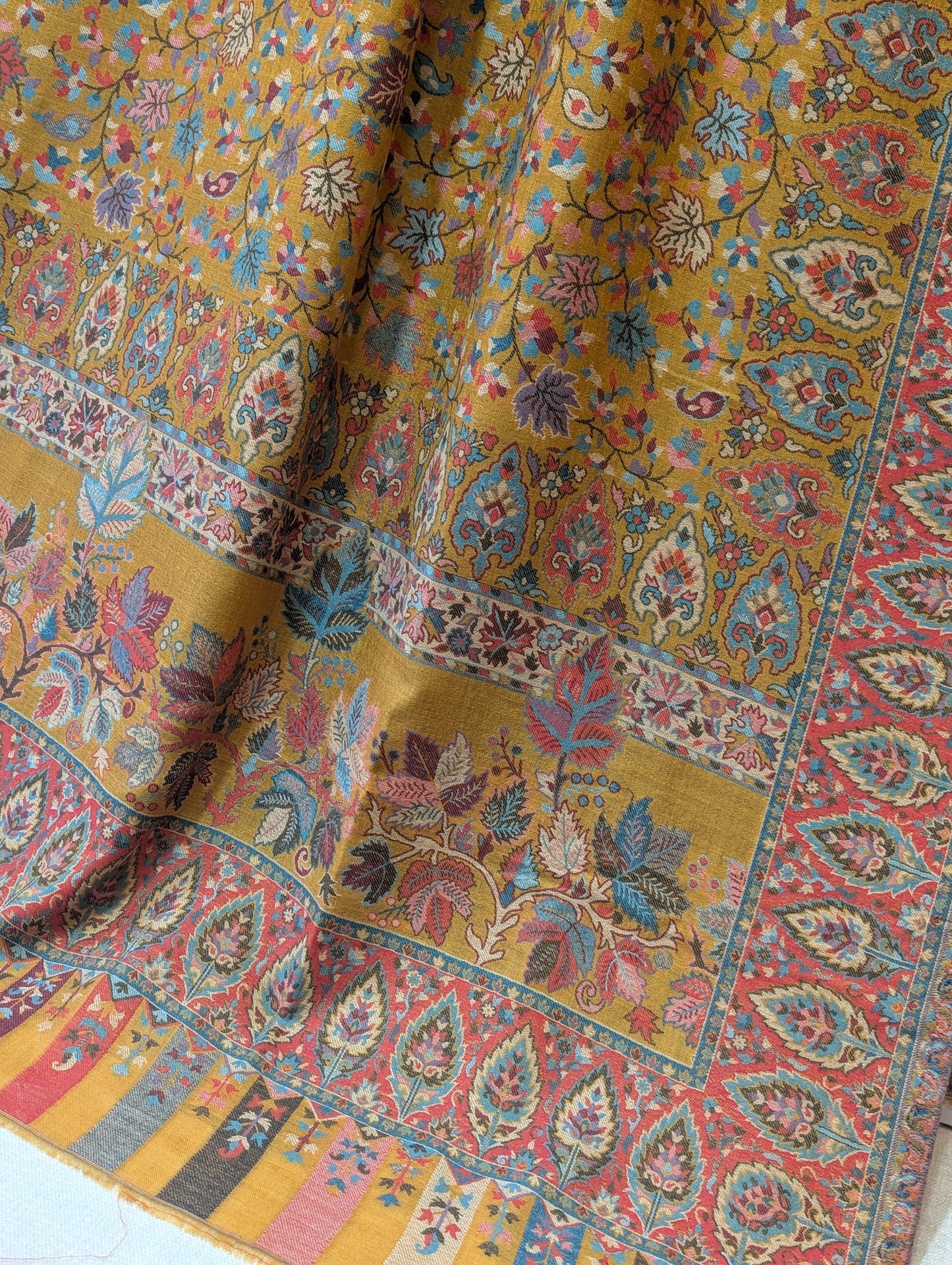 Kani Toosh Shawl Weaved Jamawar Shawl Made in Kashmir Full Size Shawl Perfect Gift