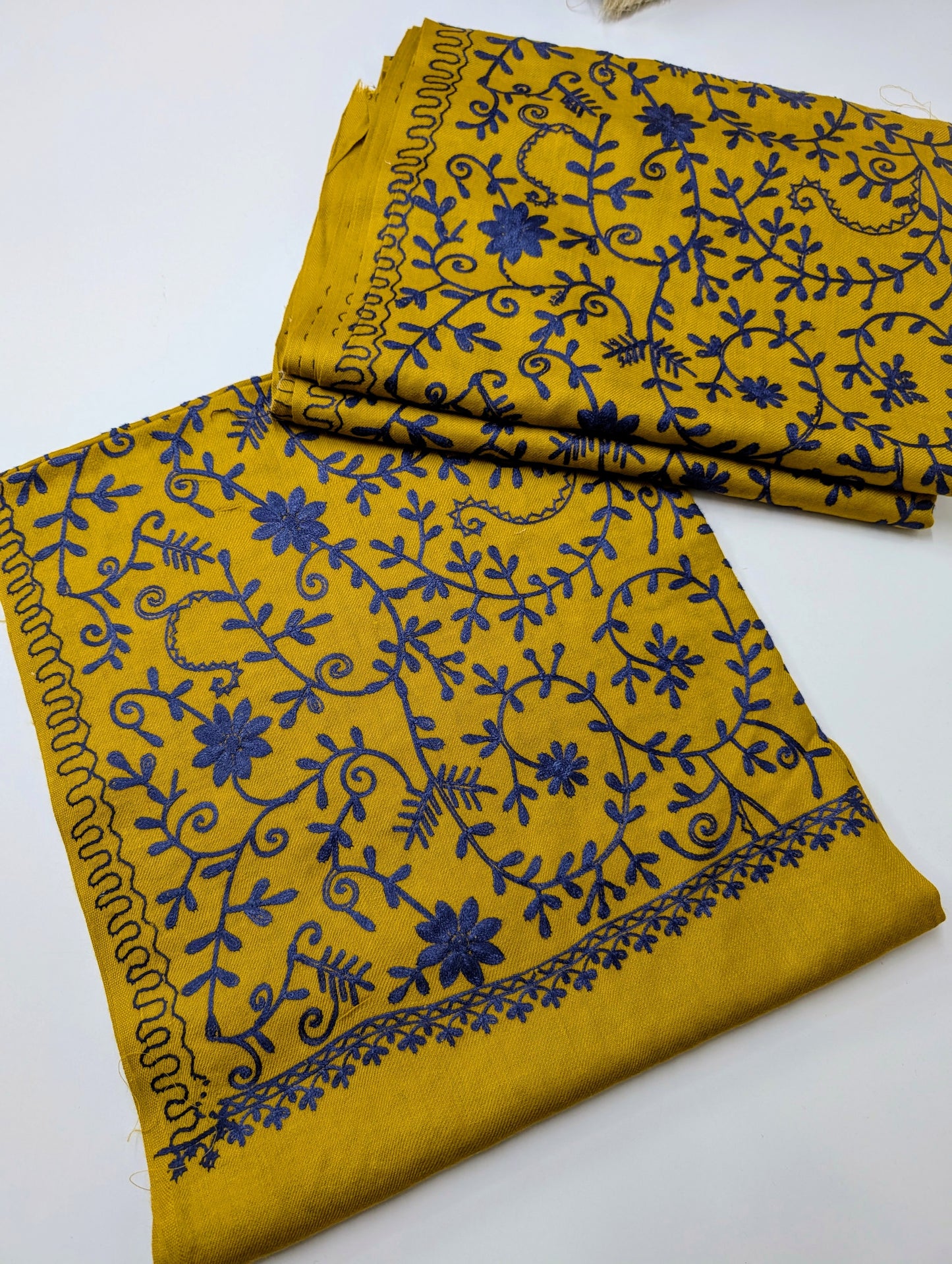 Pashmina Stole Full Embroidery Kashmiri Work in Sale Price perfect Gift 80x28 inches