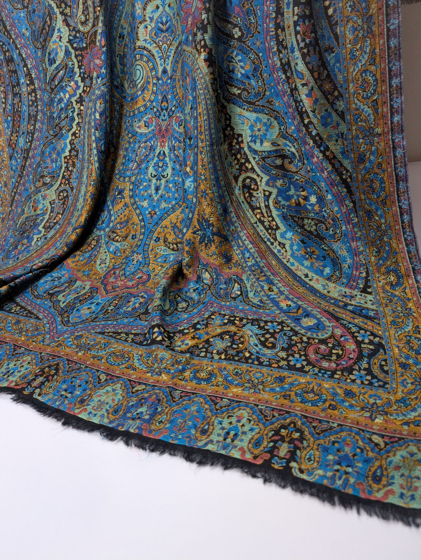 Kani Shawl Qalamkar Design Weaved Jamawar Toosh Shawl Made in Kashmir Full Size Shawl Perfect Gift
