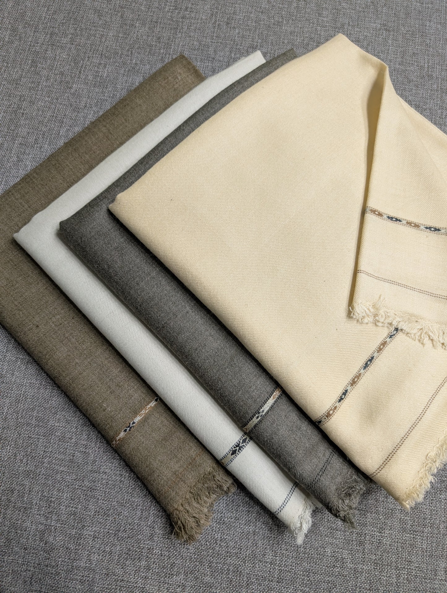 Gents Shawl | Pure, Fine and Soft Thick Wool Islampur Swat Khaddi Made Shawl Perfect Gift | Skin Brown