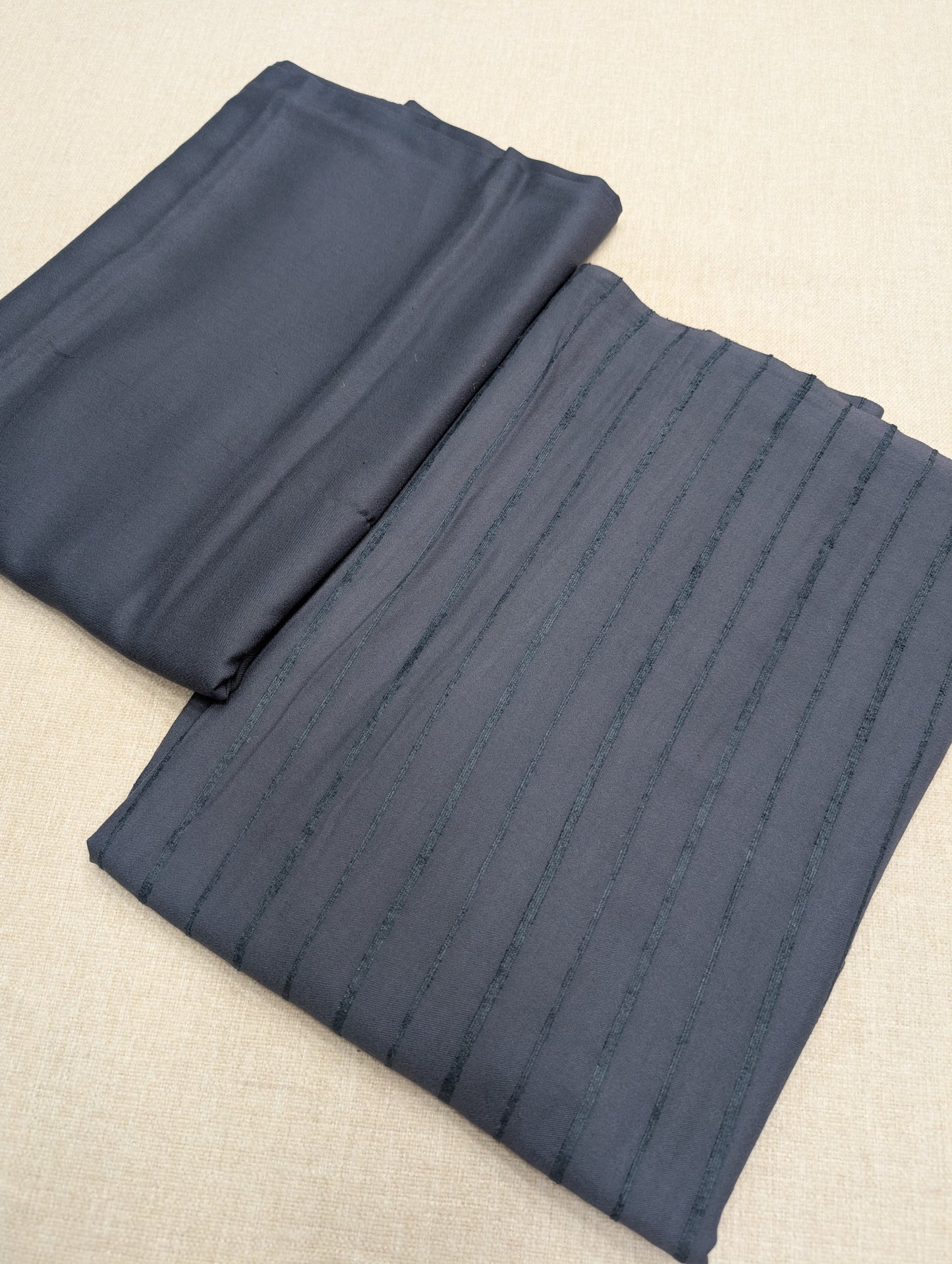 Velvet Lining Suit Marina Wool | Perfect Winter Fabric 6 Yards | Grey