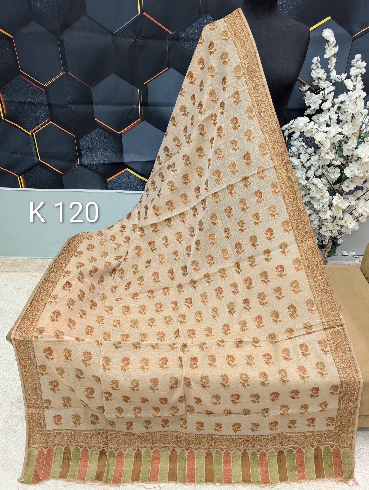 Lawn Full kani Shawl | Self Kani Shawl Full Size Pure Lawn | K120