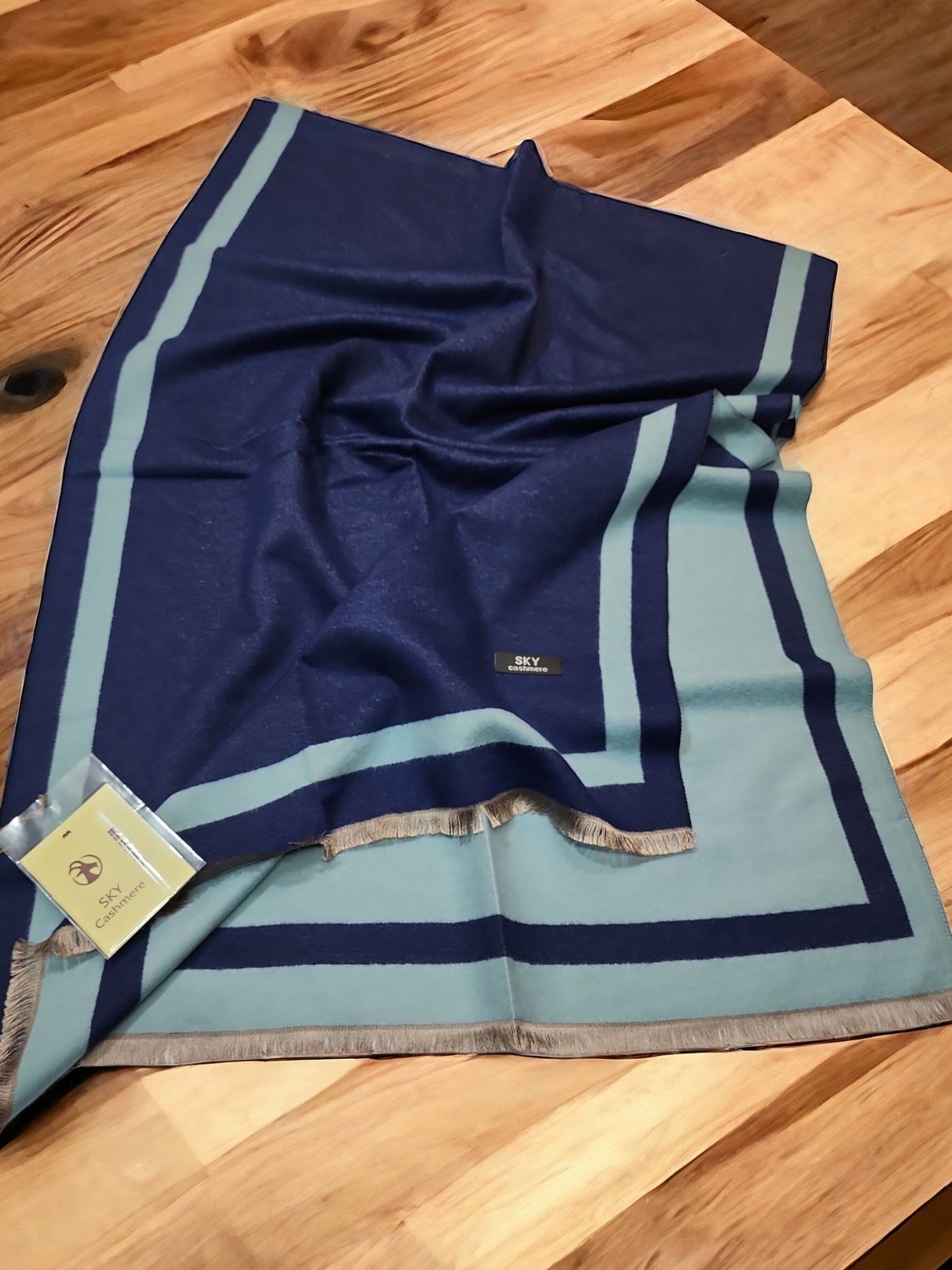 Reversible Stole Pure Sky Cashmere Double Side Stole Perfect Gift For Her