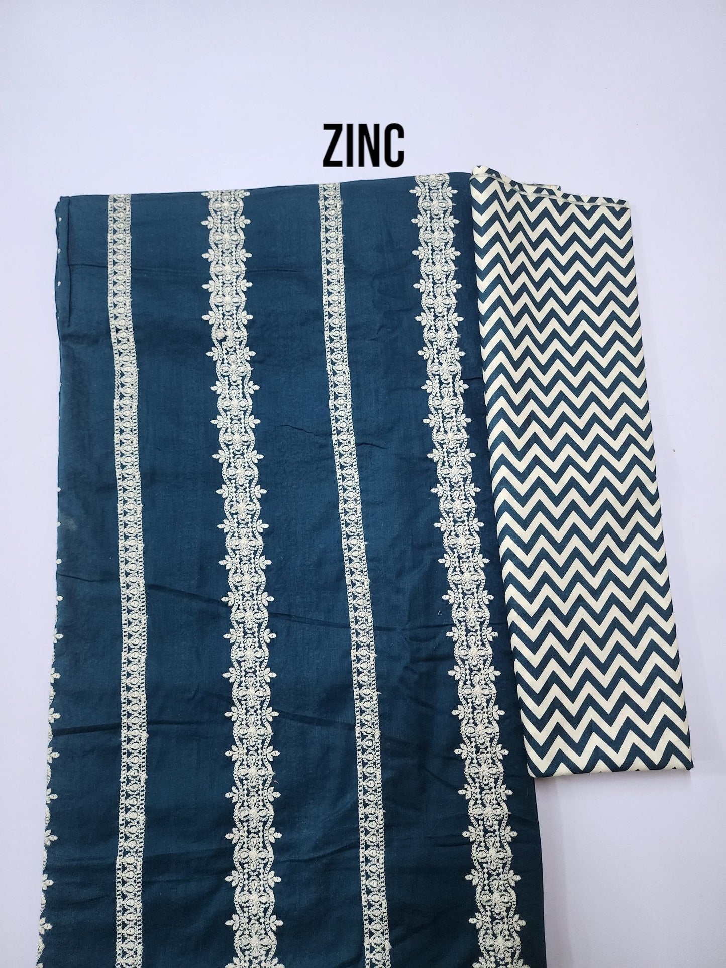Chikankari Lawn 2 Piece Suit Lining Design | Zinc